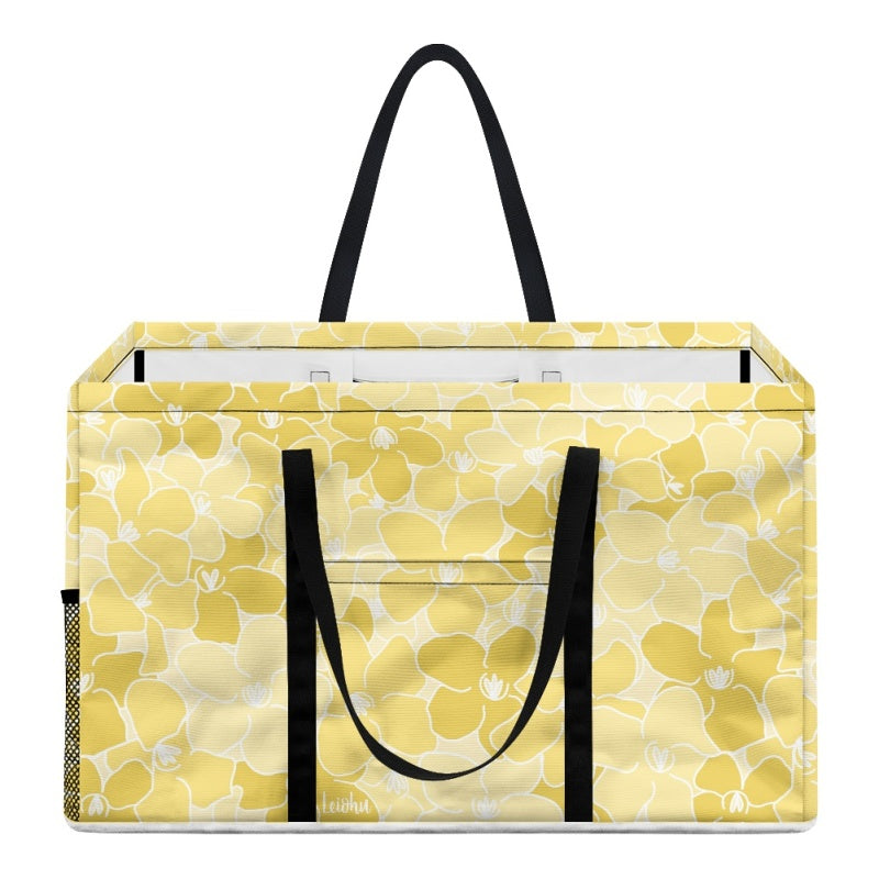 Puakenikeni Dream Jumbo Tote Bag - Large Beach Tote for Women, Waterproof & Spacious Summer Beach Bag for Travel, Pool, Shopping & Picnic