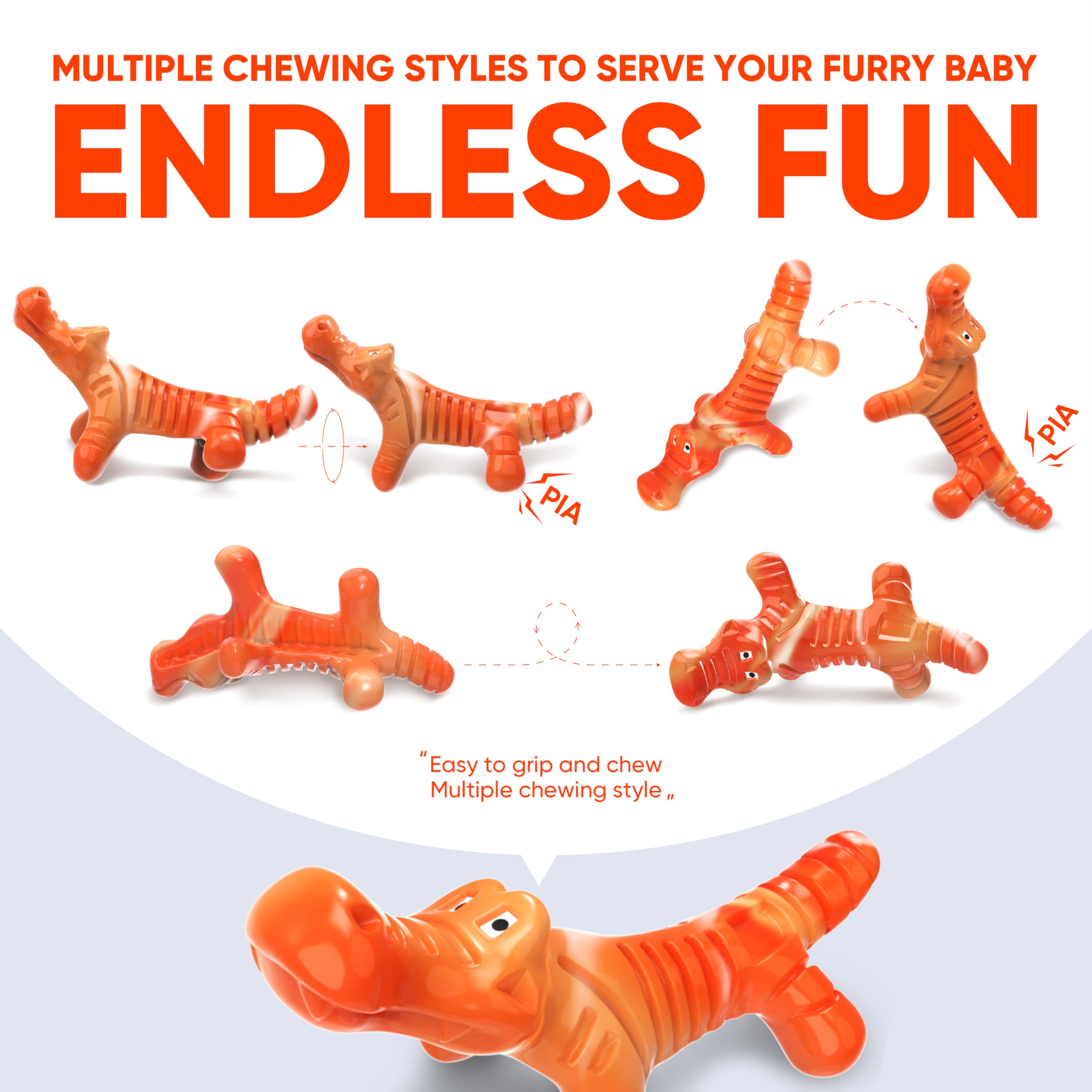 LEGEND SANDY Indestructible Dog Chew Toys for Aggressive Chewers - Durable Large Breed Dog Toys for Medium & Big Dogs - Perfect for Playtime, Training & Anxiety Relief