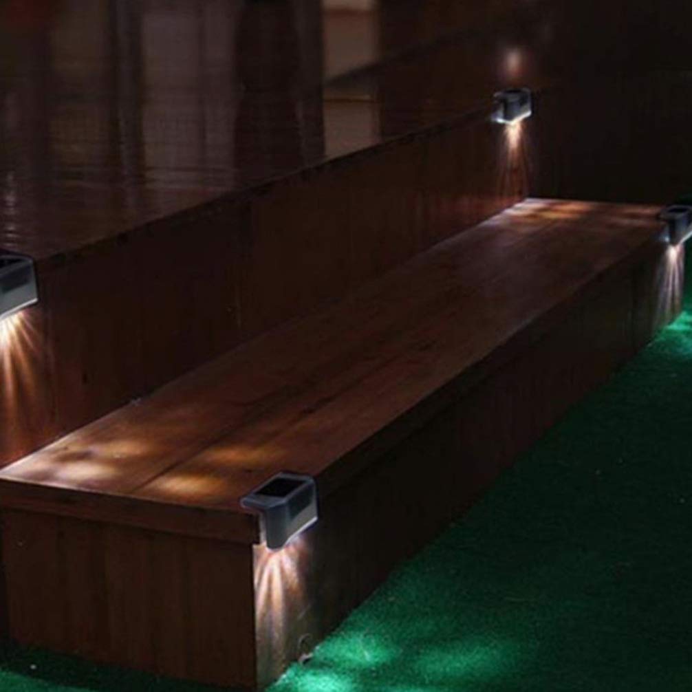 Solar Step Lights - 2 Pack Color Changing LED for Garden, Deck & Stairs | Outdoor Solar Lamps