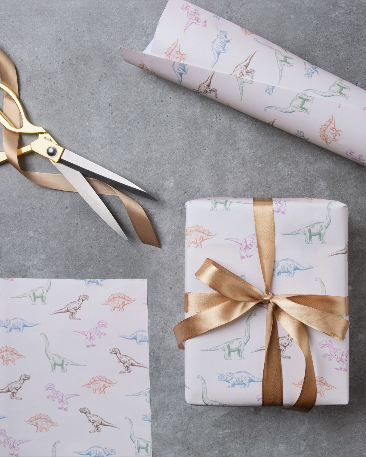 Dinosaur Wrapping Paper for Gifts - Colorful Dino Print Gift Wrap for Birthday, Christmas & Party Presents - Perfect for Kids, Boys & Dinosaur Lovers