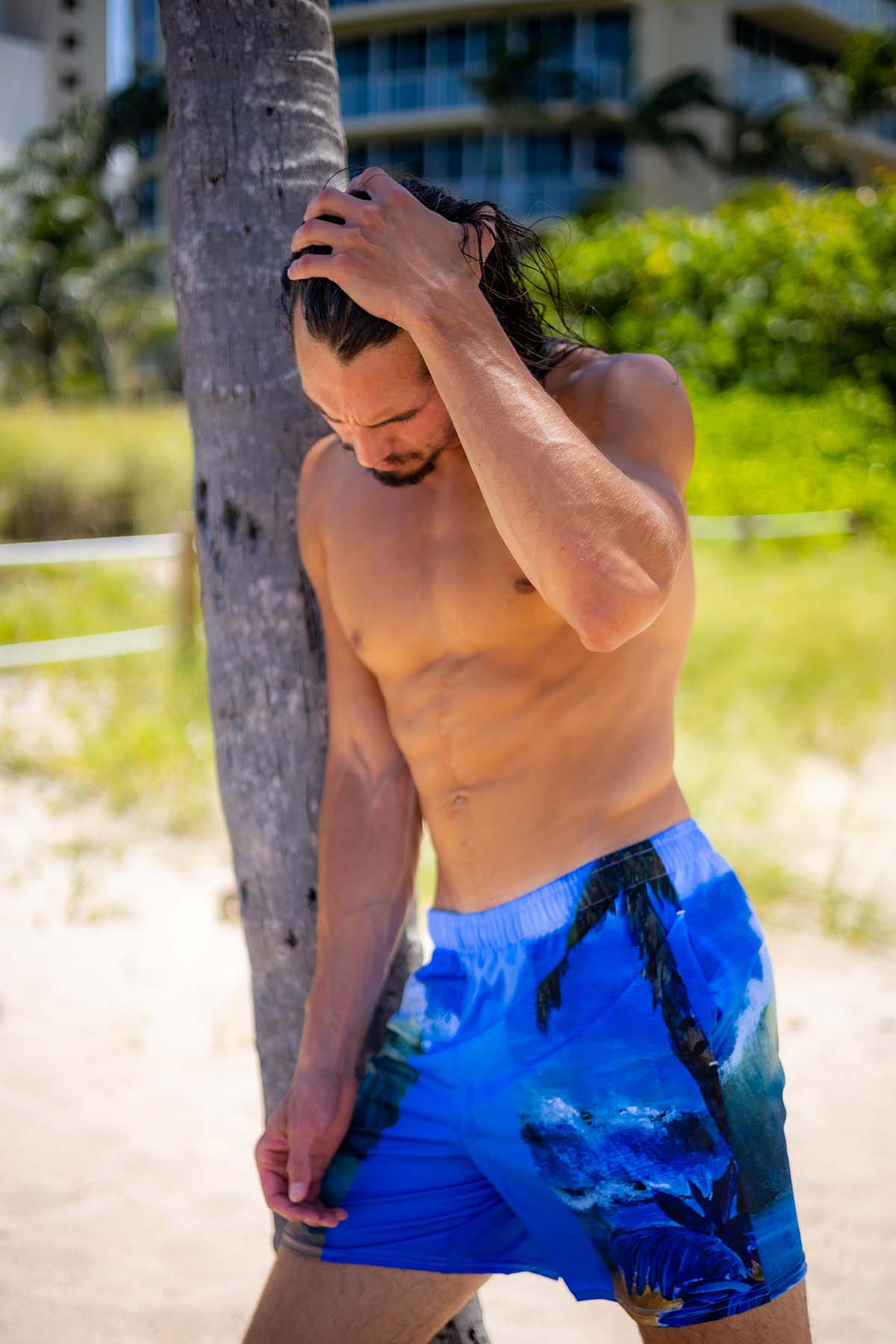 Men's Quick-Dry Swim Board Shorts for Surfing, Beach & Pool - Lightweight & Comfortable for Summer Water Sports