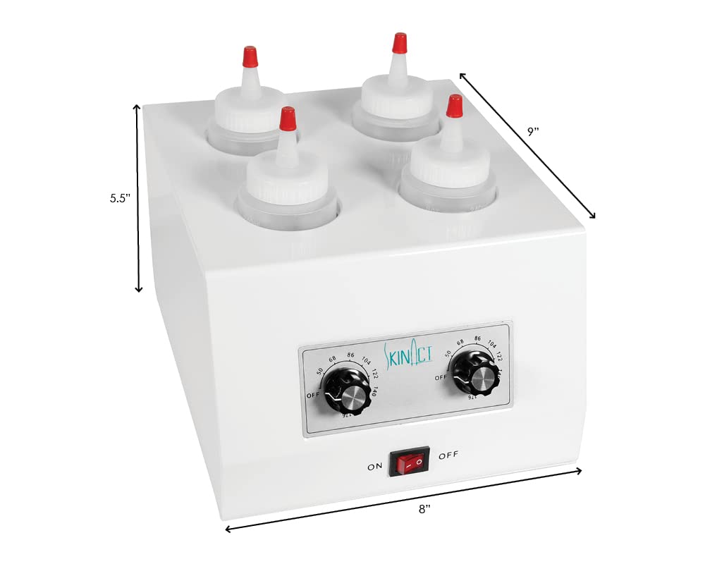 SkinAct Electric Bottle Warmer with Adjustable Temperature - 4-in-1 Fast Heating for Baby Bottles, Breast Milk & Formula - Perfect for Nursery, Travel & Night Feedings