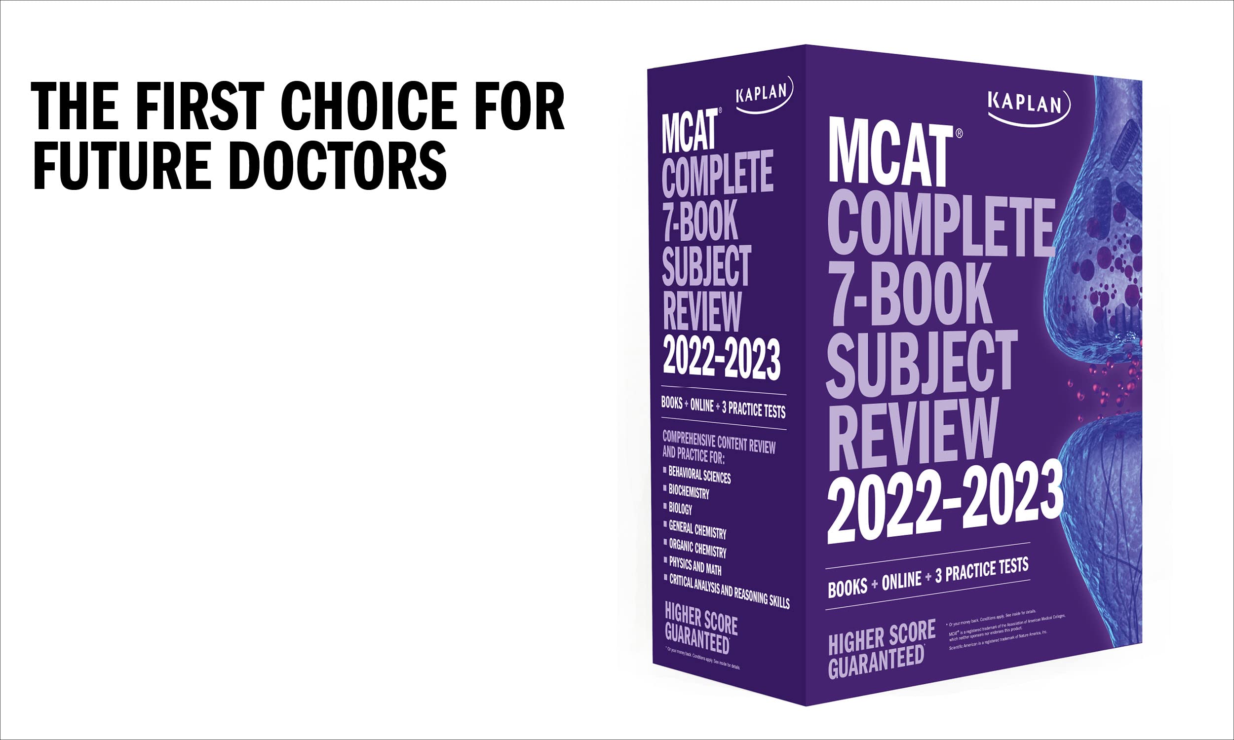 Kaplan Test Prep MCAT Complete 7-Book Subject Review 2023-2024 Set with Online Prep & 3 Practice Tests – Ultimate Study Guide for Medical College Admission Test Preparation | Perfect for Pre-Med Students & MCAT Exam Takers
