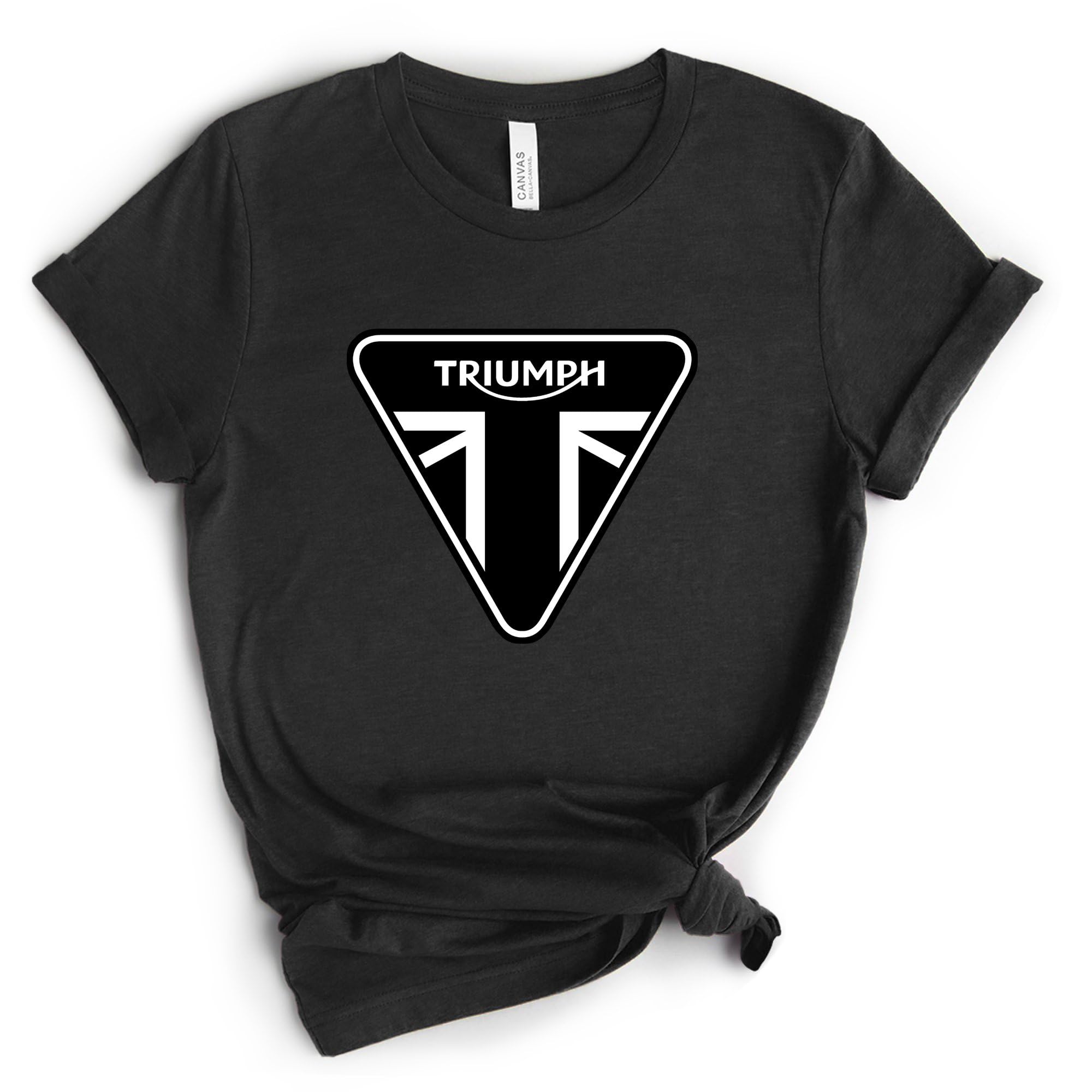 Triumph Motorcycle T-Shirt for Men - Cool Biker Gift Idea in White - Perfect for Riding, Motorcycle Events & Casual Wear