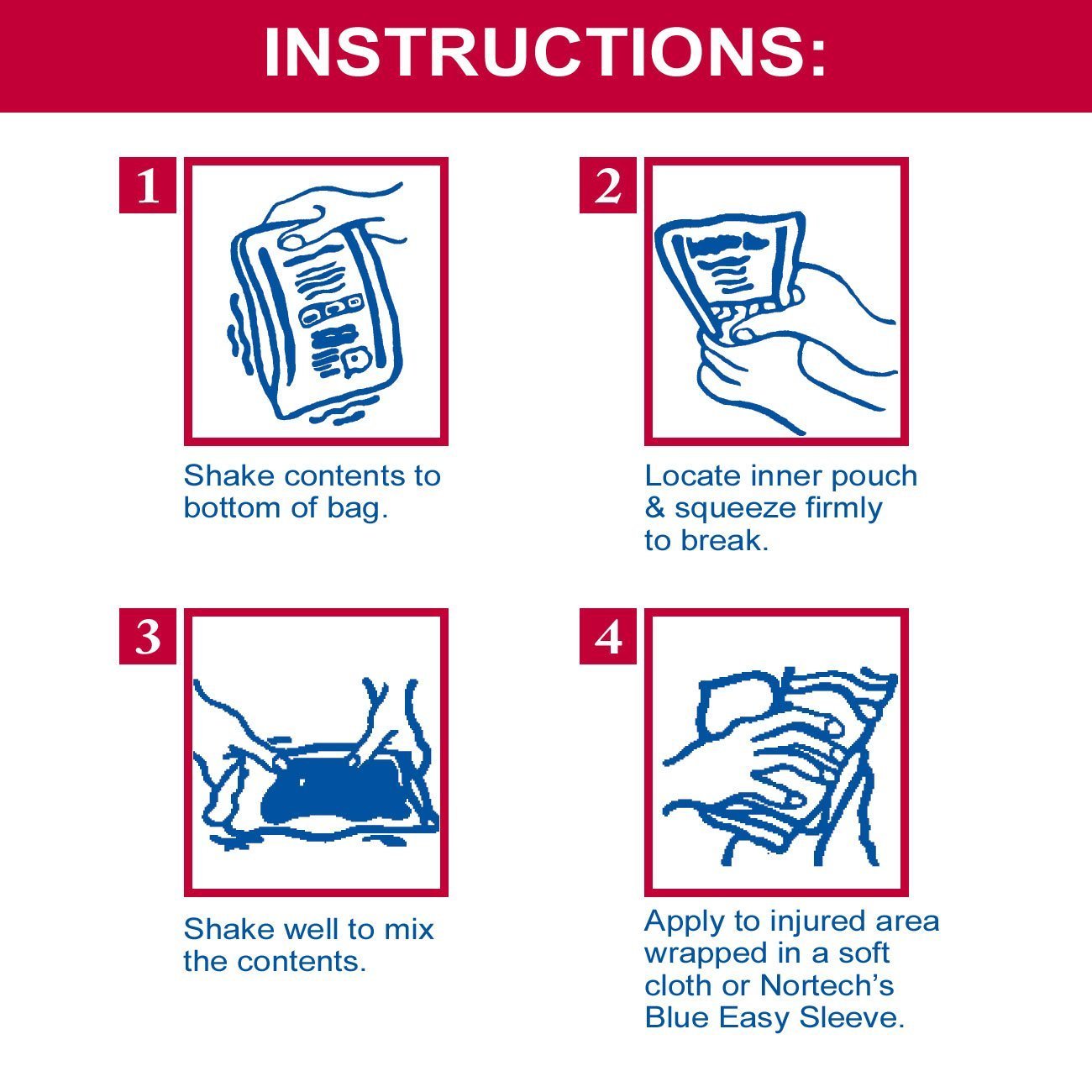 InstaKool Instant Cold Pack for Injuries & Pain Relief - 6