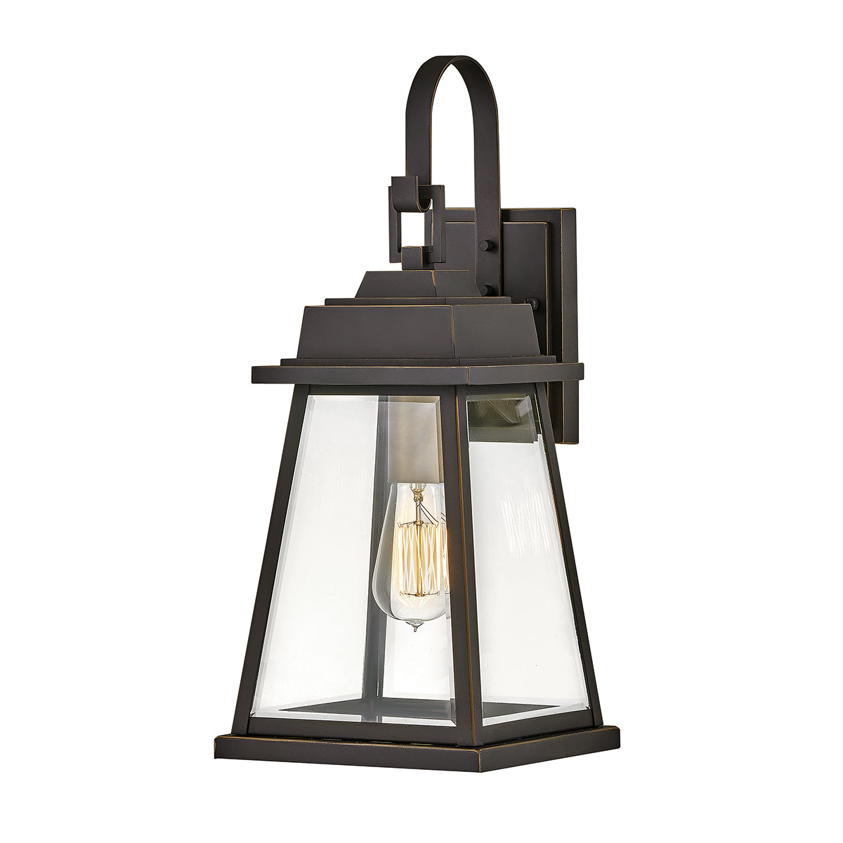 Bainbridge Small/Medium Wall Lantern with Oil Rubbed Bronze Finish - Outdoor Porch Lighting, Patio Decor, Garden Accent Light