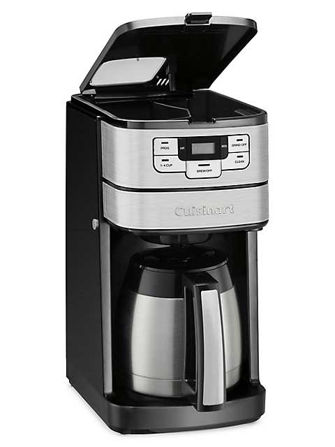 Cuisinart DGB-450C Automatic Grind & Brew 10-Cup Thermal Coffee Maker - Fresh Ground Coffee at Home, Perfect for Office & Family Breakfast