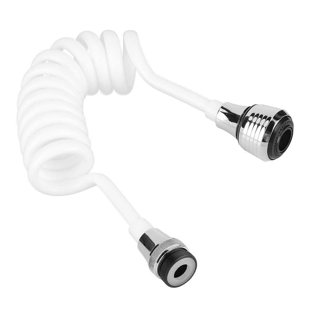 **TopinCN Sink Faucet Sprayer Attachment – Extendable Long Hose Kitchen Faucet Extender with Retractable Foaming Water Tap for Household Use (White) – Perfect for Washing Dishes, Fruits & Vegetables**
