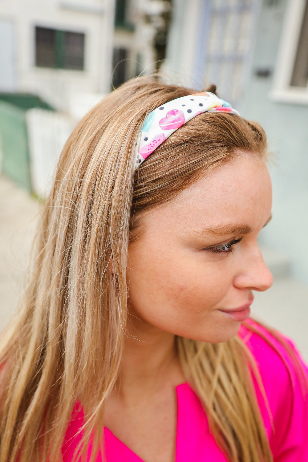 Colorful Polka Dot & Heart Candy Twist Headband for Women - Stylish Hair Accessory for Parties, Weddings, and Everyday Fashion