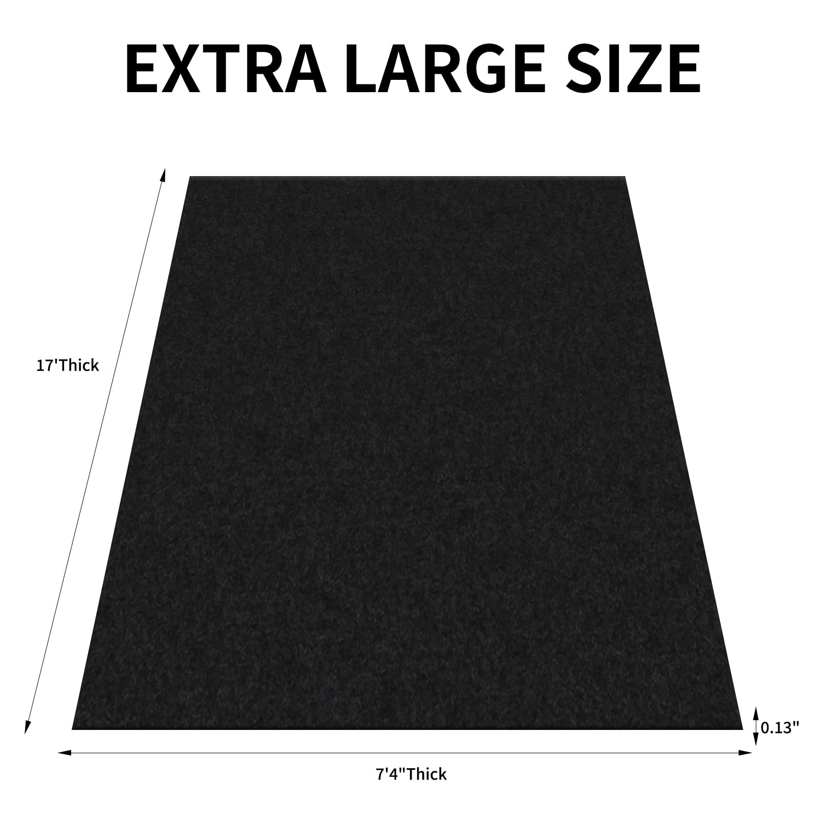 AAIN Heavy Duty Garage Floor Mat 17' x 7'4
