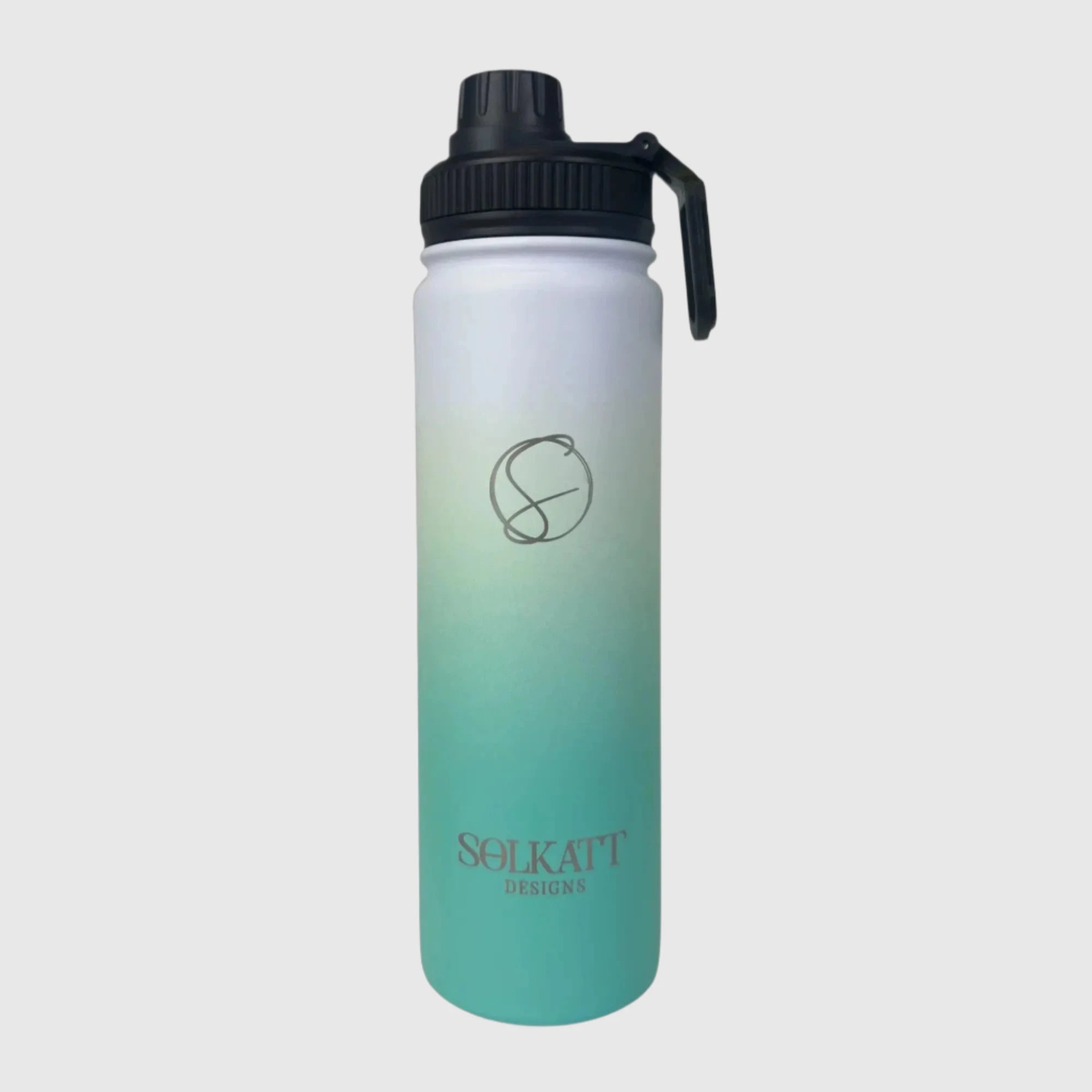 Ocean Aqua Insulated Stainless Steel Water Bottle 650ml (22oz) - Leakproof & BPA Free - Perfect for Hiking, Gym & Outdoor Activities