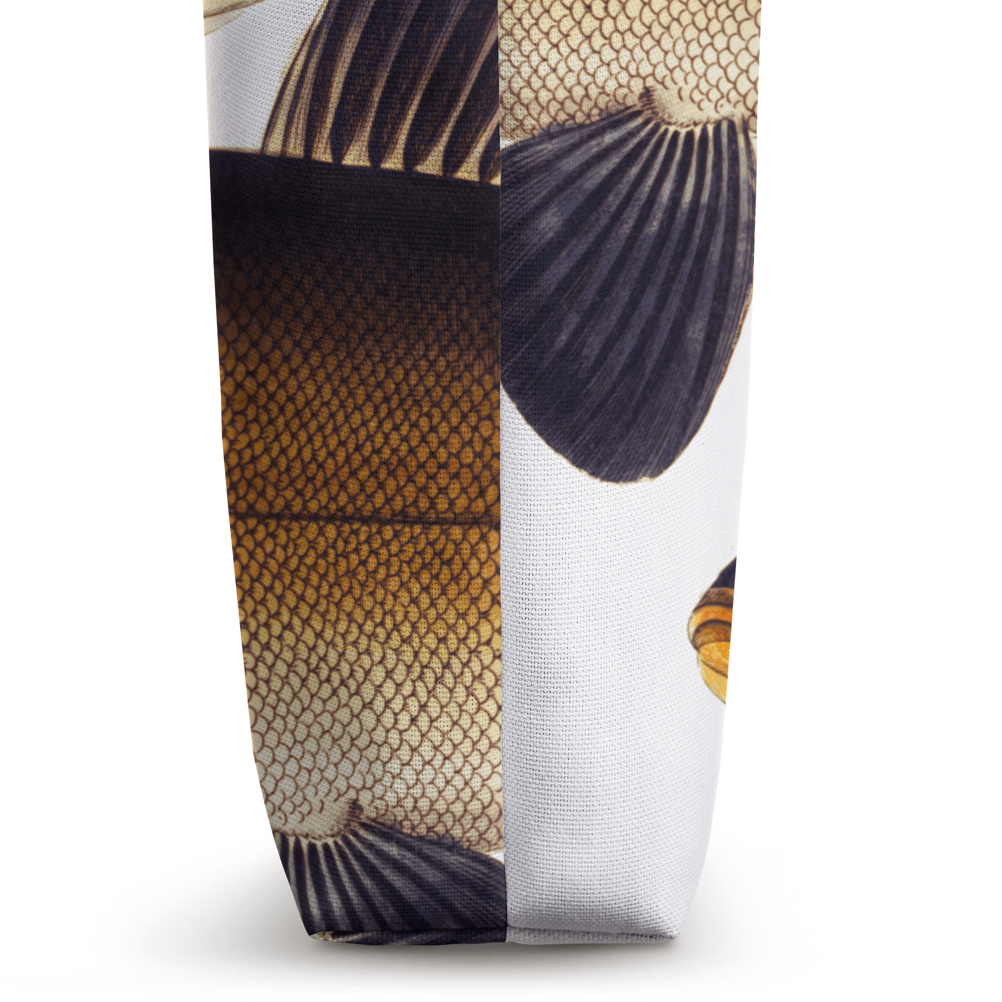 Stylish Tench Fish Tote Bag - Eco-Friendly Canvas Shopping Bag for Groceries, Beach & Daily Use - Perfect for Fishing Enthusiasts & Nature Lovers