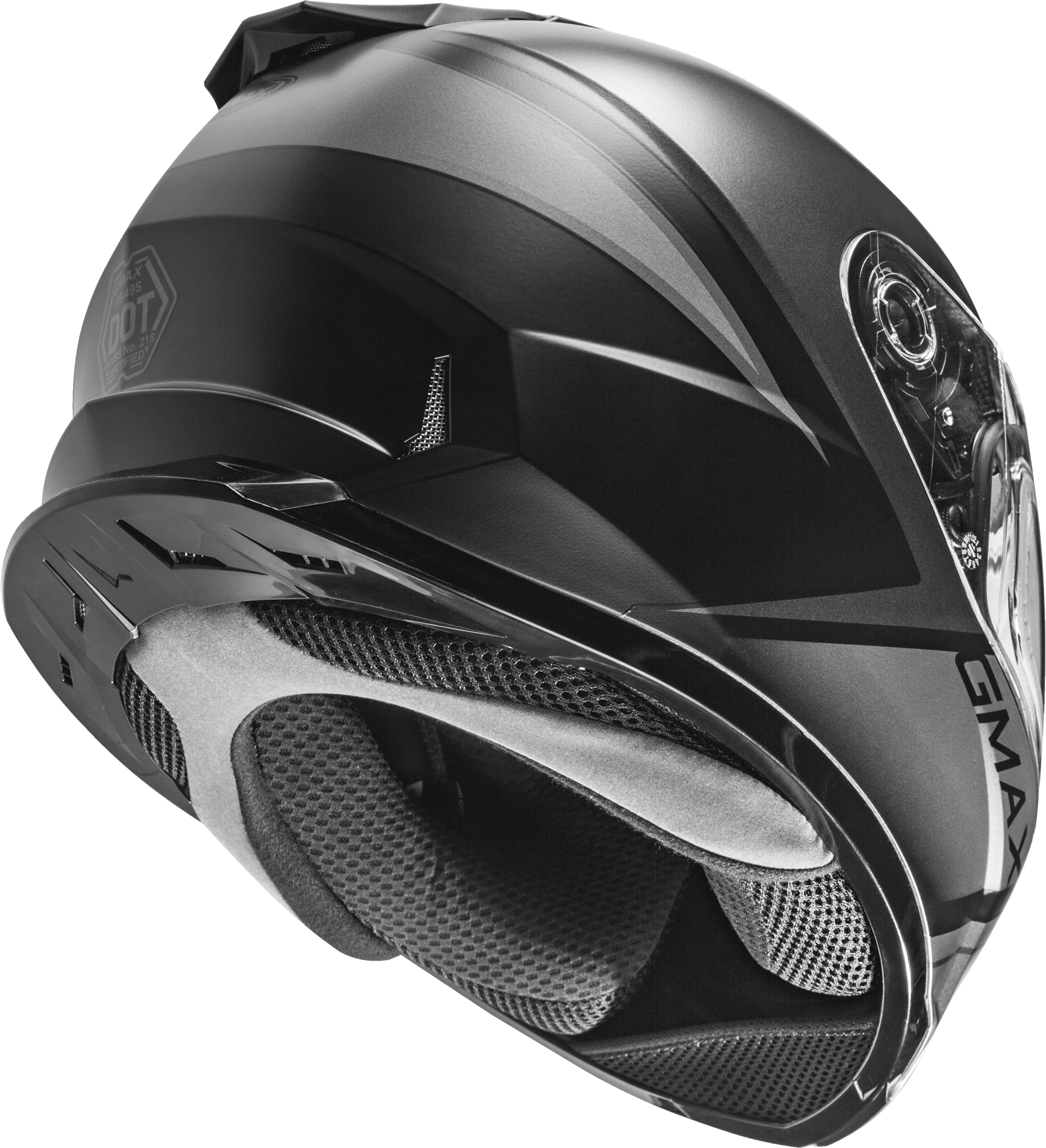 FF-49S Full-Face Hail & Snow Helmet - Matte Black/Grey - 2XL - Winter Sports Protection for Skiing, Snowboarding & Motorcycle Riding