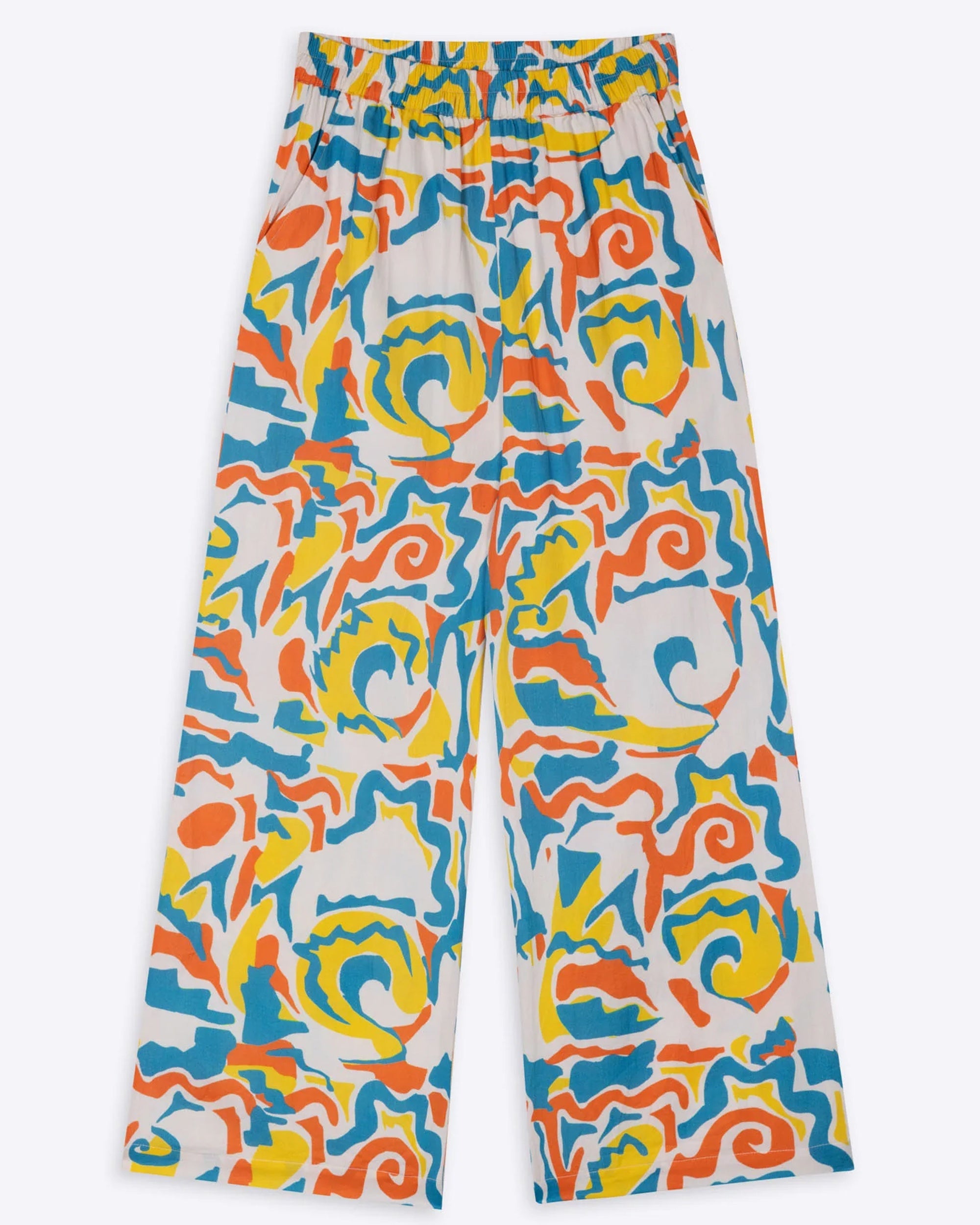 Miss Pompom Women's Casual Holiday Pants - Stylish & Comfortable Beachwear for Vacation & Summer Outings