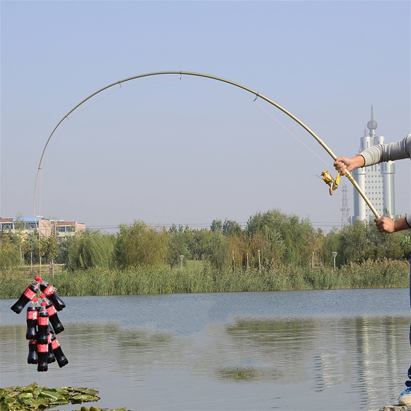 Premium Carbon Fiber Fishing Rod and Reel Combo Set - 2.1m to 4.5m Telescopic Fishing Pole with 14+1 Bearing Spinning Reel - Perfect for Rock Fishing, Freshwater & Saltwater Anglers - Ideal Gift for Beginners & Pros - Great for Shore Fishing, Boat Trips & Outdoor Adventures