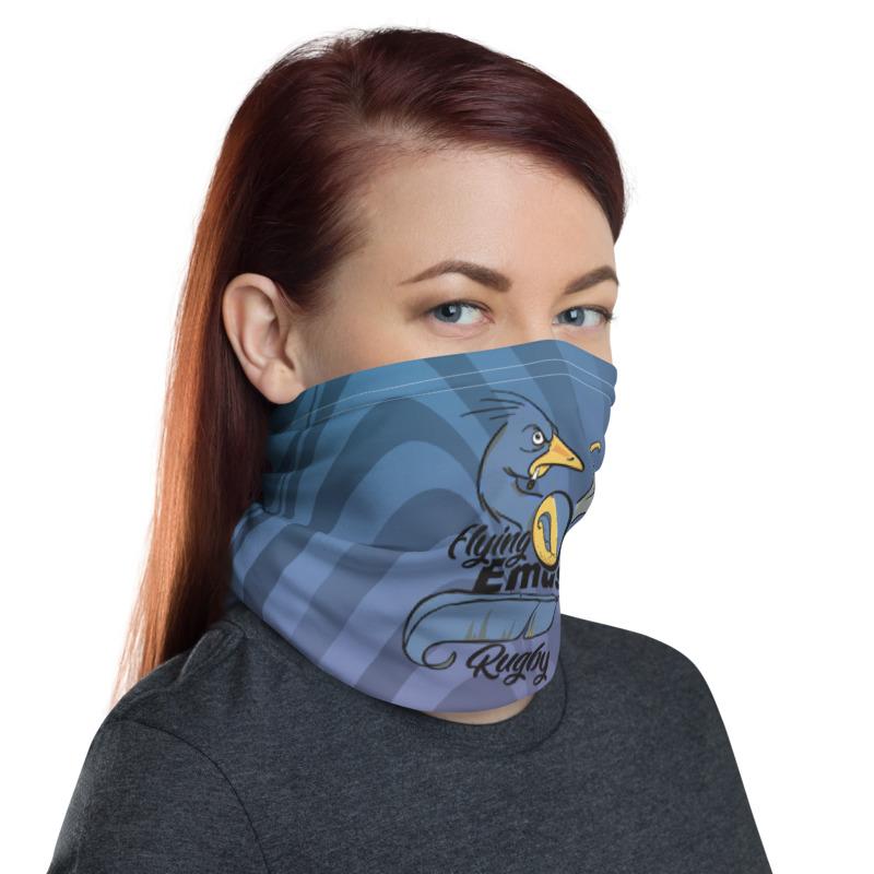 Flying Emus Rugby Neck Gaiter - Moisture Wicking UV Protection Face Cover for Outdoor Sports, Hiking & Winter Activities
