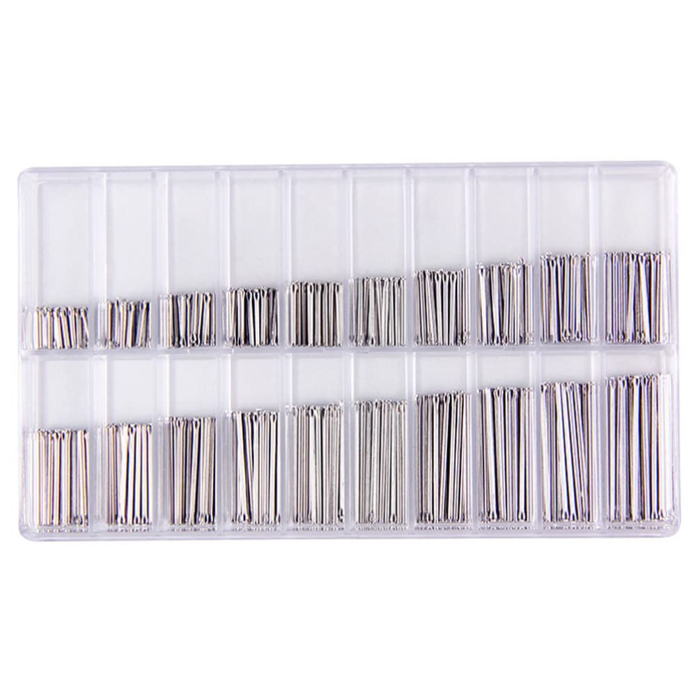Stainless Steel Watch Band Spring Bars - Heavy Duty Watch Repair Pins & Link Pins (300Pcs) for Watch Strap Removal & Replacement - Perfect for DIY Watch Repair, Band Adjustment & Maintenance