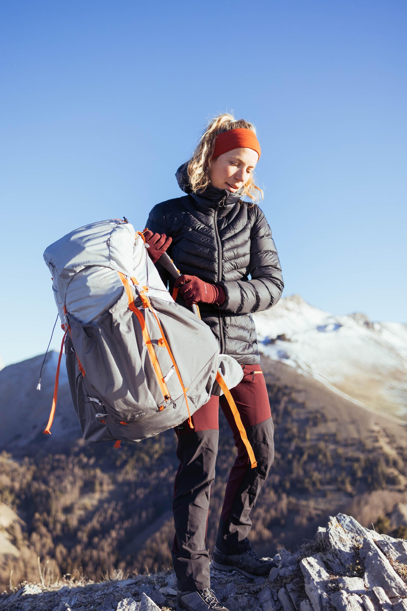 Forclaz Women's Ultralight Backpacking Backpack 45+10L MT900 UL - Lightweight Hiking Pack for Women, Perfect for Long-Distance Trekking & Outdoor Adventures