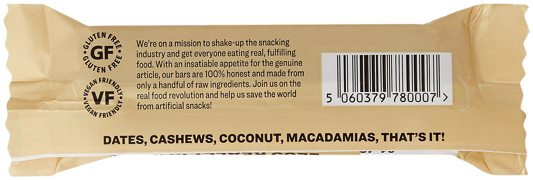 Organic Paleo Energy Bars with Coconut & Macadamia - Gluten Free, Keto Friendly Snack, 45g - Perfect for Hiking, Workouts & Healthy On-the-Go Breakfast