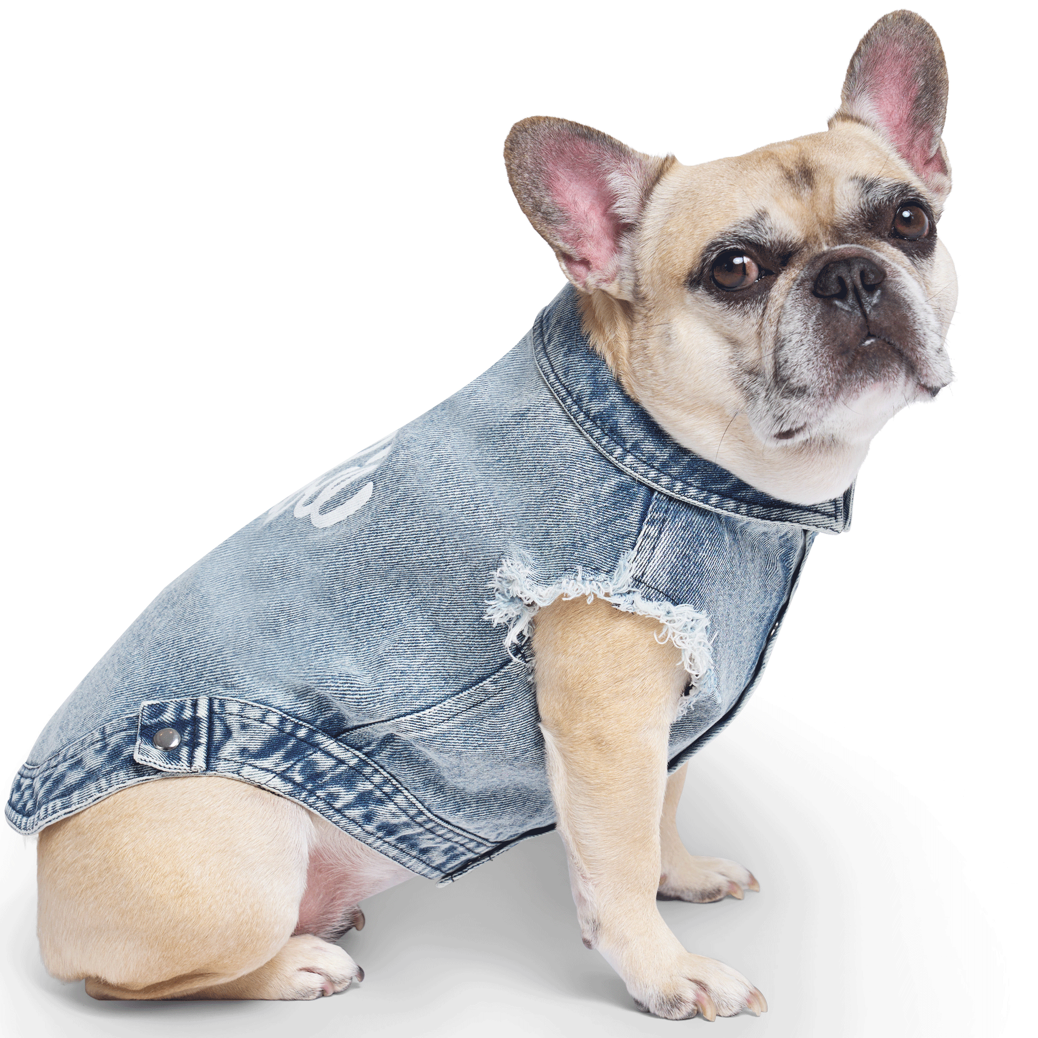 Barbie™ Downtown Denim Vest - Acid Wash Blue Jacket for Women & Girls - Fashionable 90s Style Outfit for Casual Wear & Costume Parties