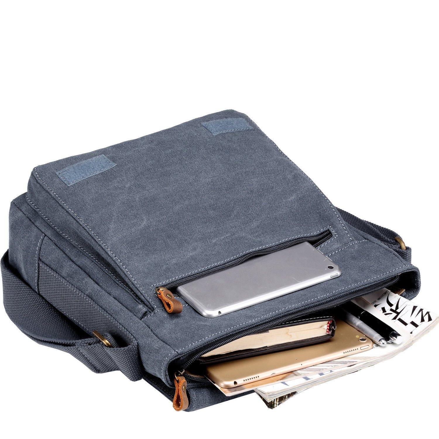 TRP0219 Troop London Classic Canvas Crossbody Bag - Stylish & Durable for Travel, Work & Everyday Use