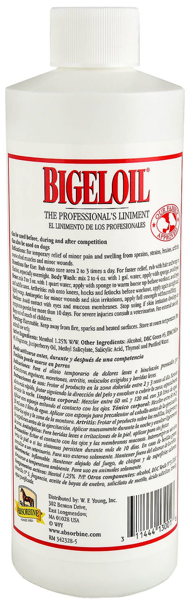 Bigeloil Horse Liniment for Muscle Pain Relief - Herbal Joint & Arthritis Support for Horses - Perfect for Post-Workout Recovery & Daily Care