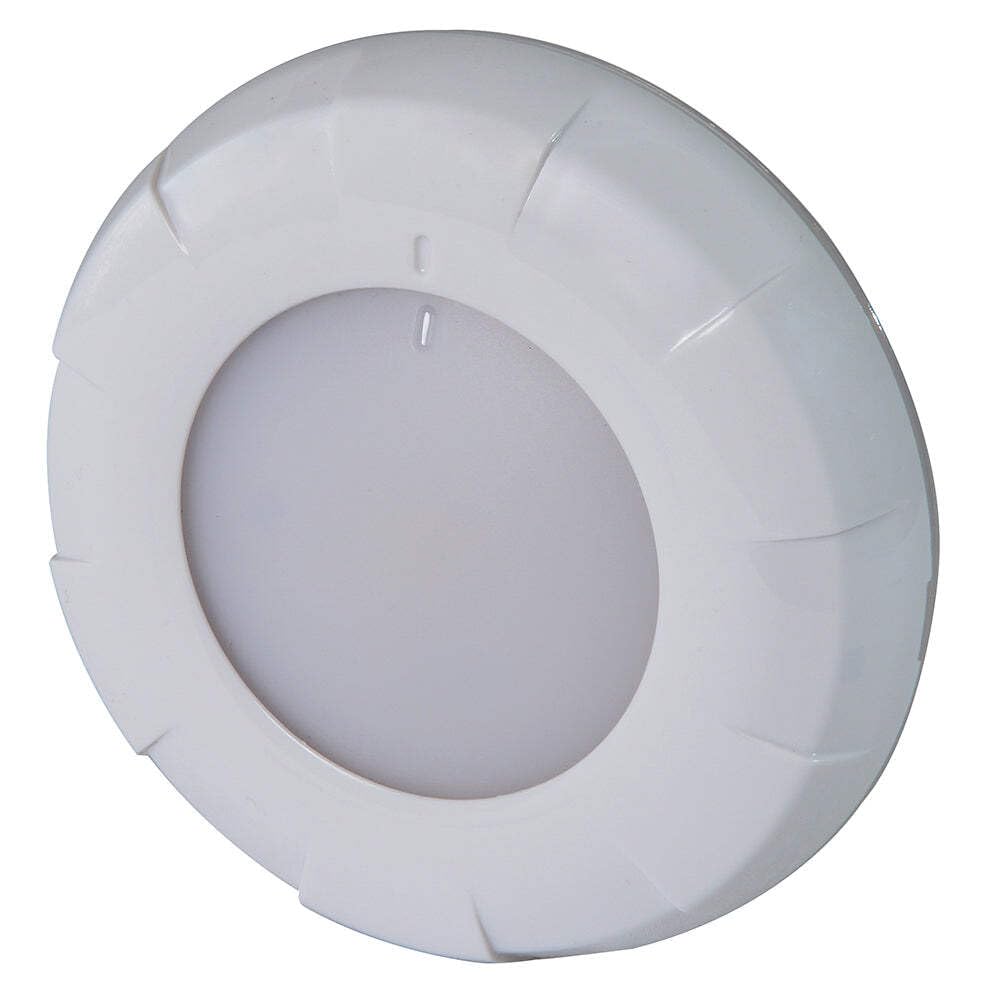 Lumitec Aurora White/Red Dimmable Dome Light 101076 - Marine Boat LED Lighting for Cabin, Deck & Cockpit - Waterproof & Adjustable Brightness