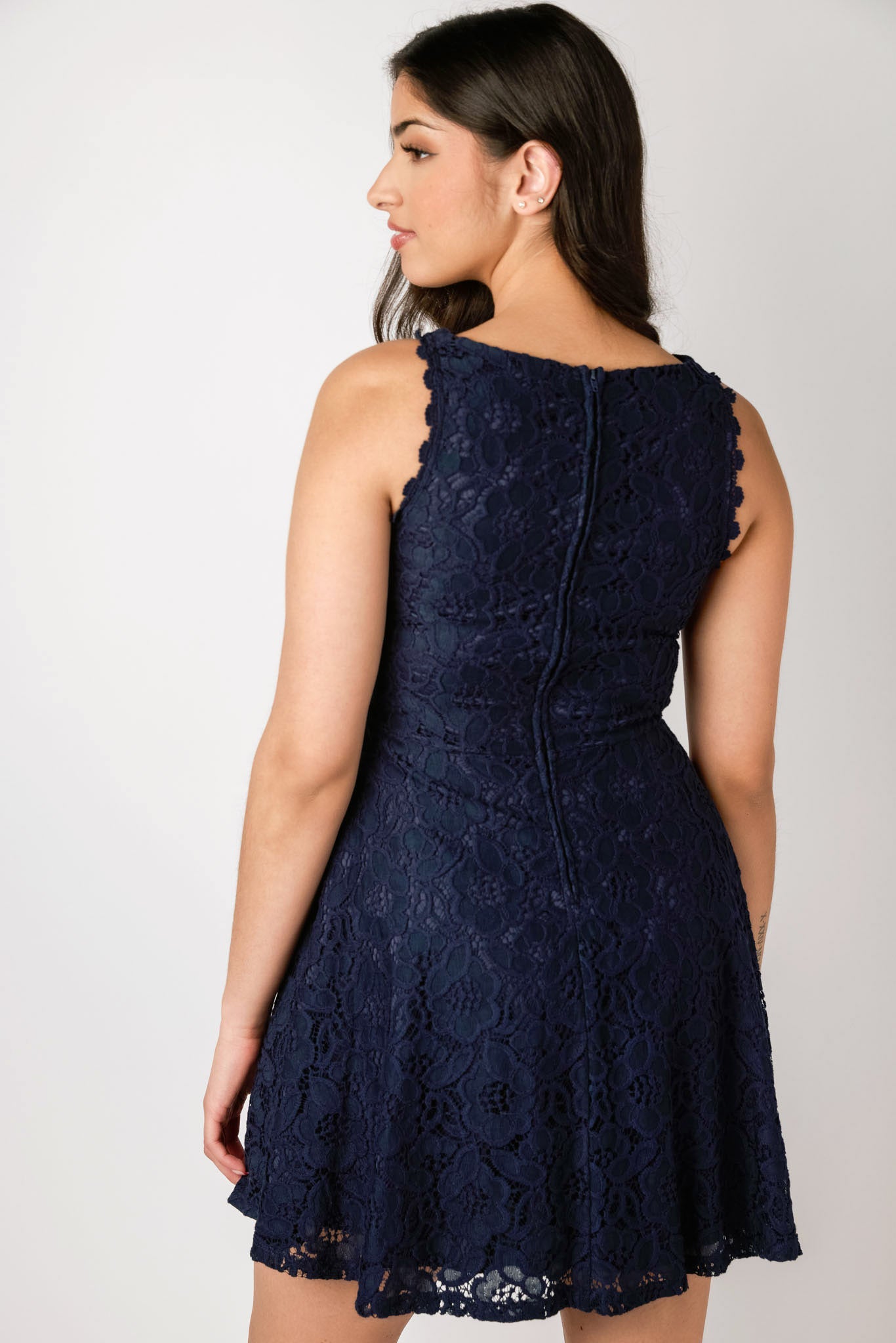 Lace Sleeveless Skater Dress for Women - Floral Summer Party Cocktail Dress | Perfect for Weddings, Dates & Special Occasions