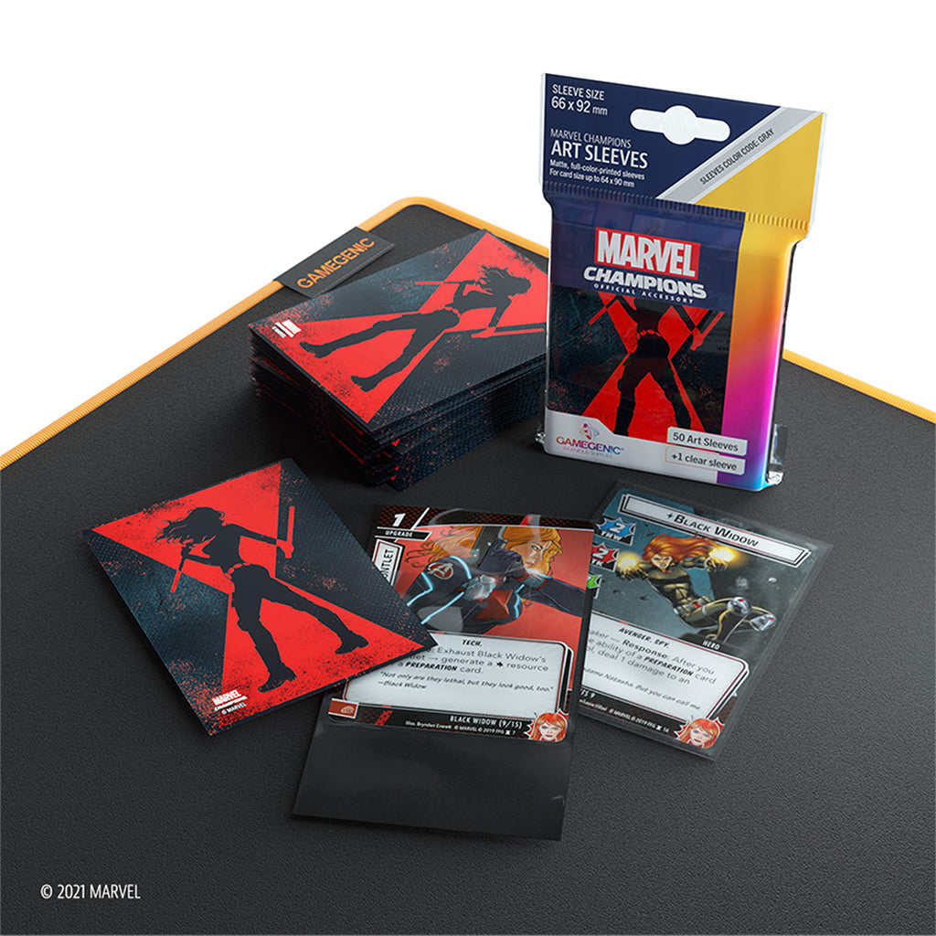 Marvel Champions Card Sleeves for Black Widow - Premium Protection for Collectible Trading Cards | Perfect for Game Nights & Collectors