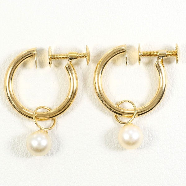18K Yellow Gold Pearl Earrings for Women - Classic Elegant Stud Earrings with Freshwater Pearls - Perfect for Weddings, Parties & Daily Wear