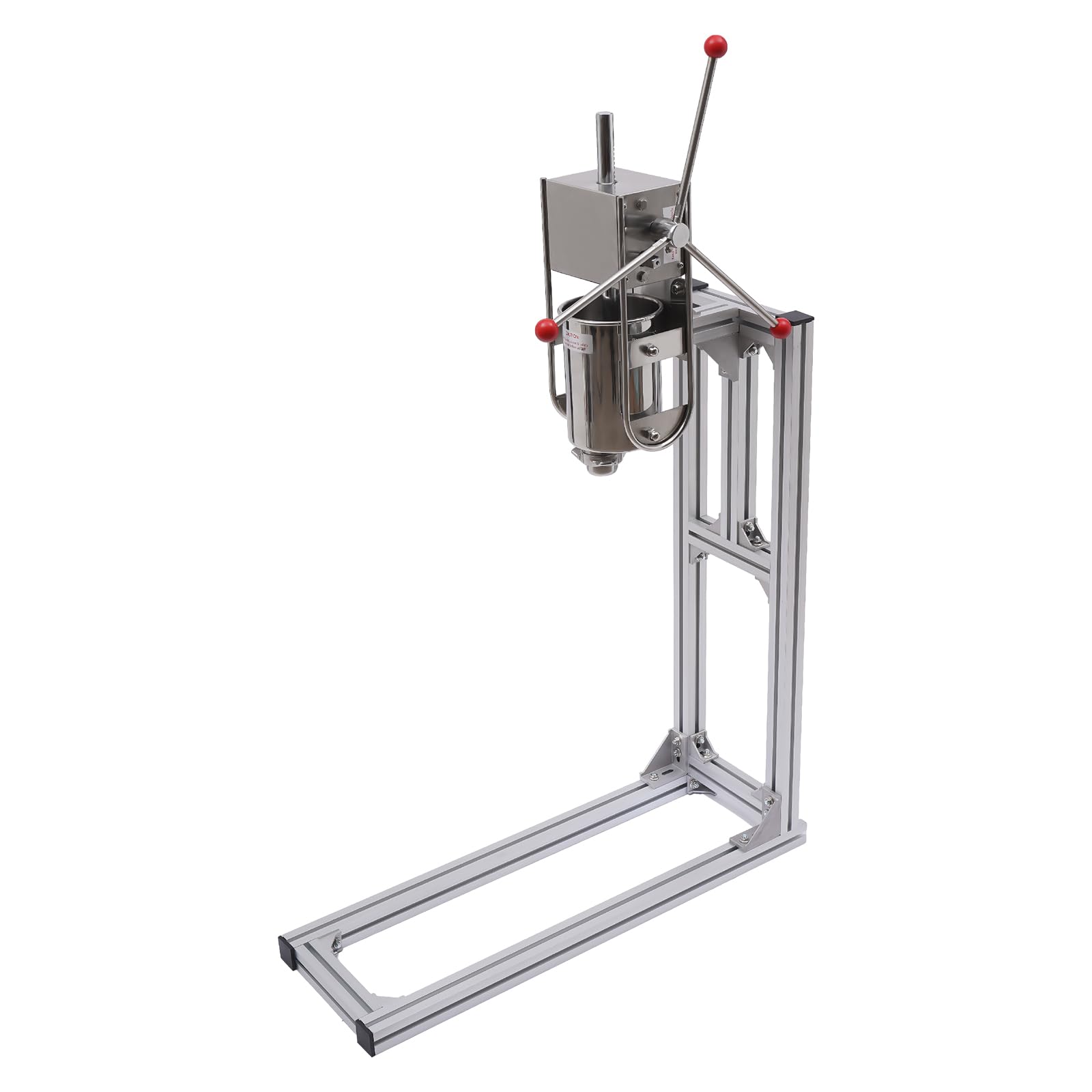 Professional Stainless Steel Commercial Churro Maker Machine - 3L Vertical Hand Crank Manual Churros Filling Equipment for Spanish Donuts | Perfect for Restaurants, Bakeries, Cafes, Food Trucks & Home Use