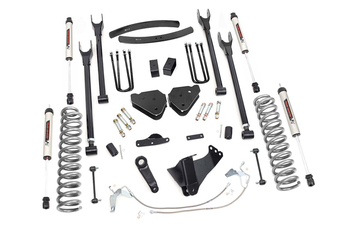 6 Inch Lift Kit for Ford F-250/F-350 Super Duty (2008-2010) | Heavy Duty Diesel Suspension Upgrade | 4-Link System V2 | Part #58470 | Off-Roading & Truck Customization