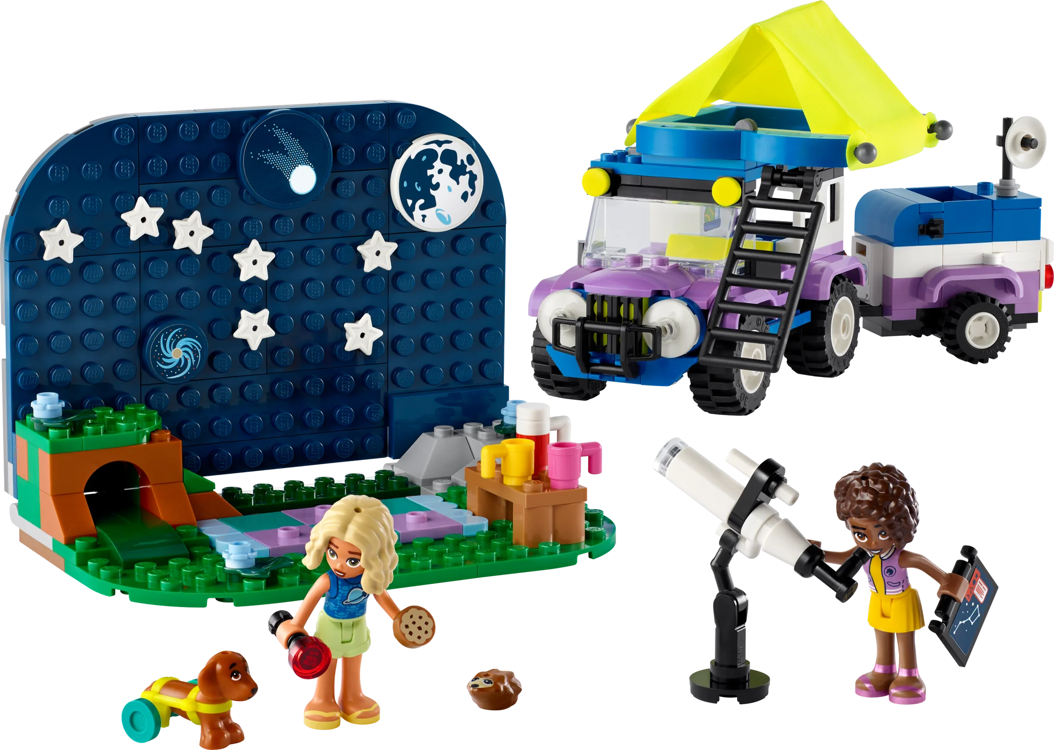LEGO® Friends™ Stargazing Camping Vehicle Building Toy Set - Creative STEM Playset for Kids Ages 6+ | Perfect for Outdoor Adventures & Camping Themed Birthday Gifts