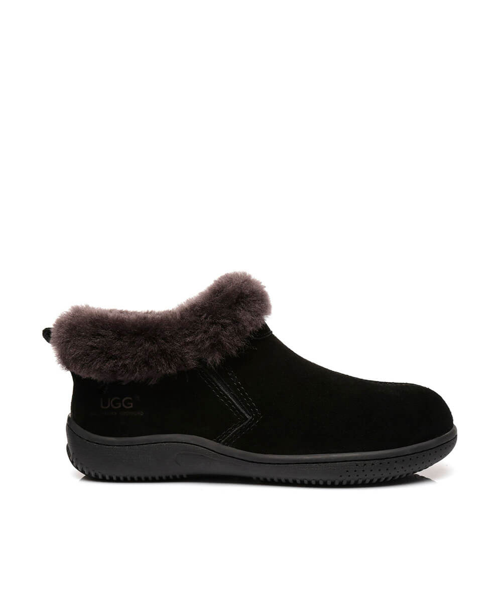 Women's UGG Daily Slippers - Cozy Indoor/Outdoor House Shoes with Soft Fleece Lining for Winter Comfort - Perfect for Lounging at Home, Running Errands & Cold Weather Wear