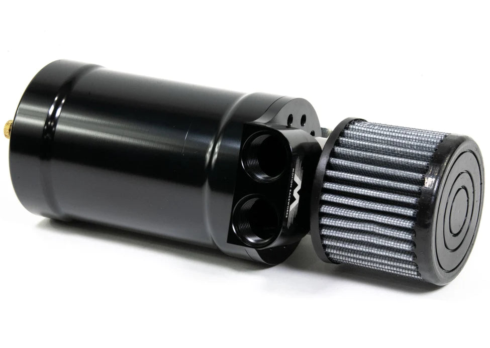 Motion Raceworks Baffled Oil Catch Can Kit - Compatible with MRW Billet Valve Covers - Reduces Engine Oil Consumption & Improves Performance (For Racing, Off-Road & High-Performance Vehicles)