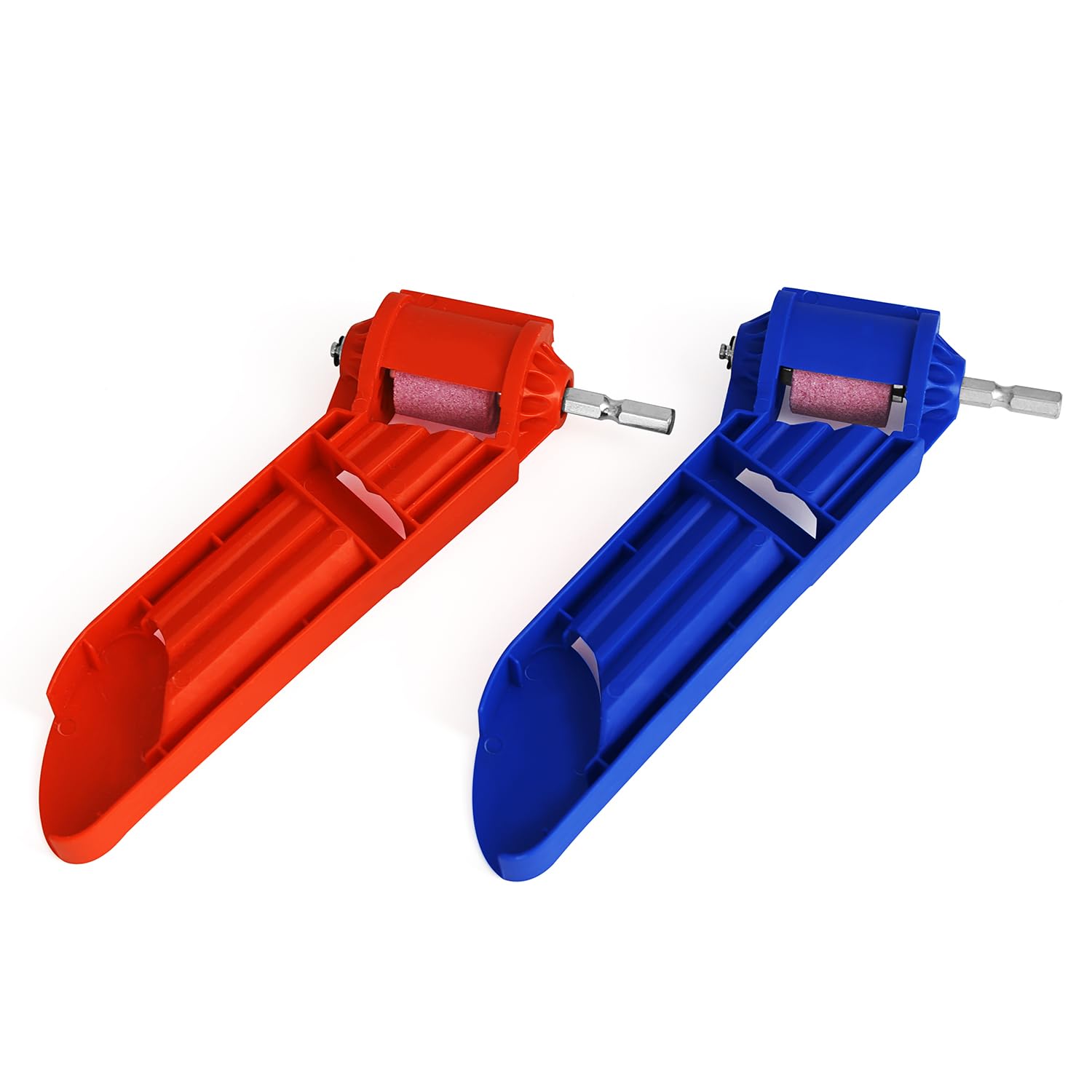 2-Piece Diamond Drill Bit Sharpener - Professional Drill Bit Grinding Tool for Iron Bits | Handheld Sharpener for Metalworking, Woodworking & DIY Projects