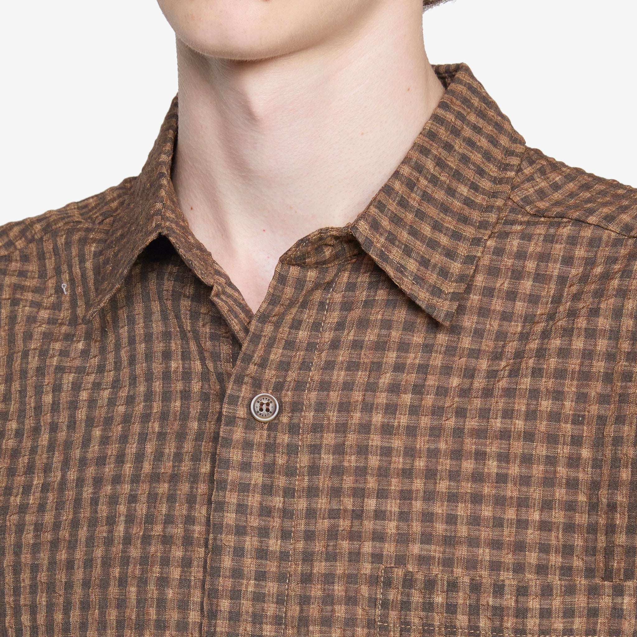 Men's Brown Short Sleeve Equipment Shirt - Casual Workwear & Outdoor Adventure Clothing for Hiking, Camping & Summer Activities