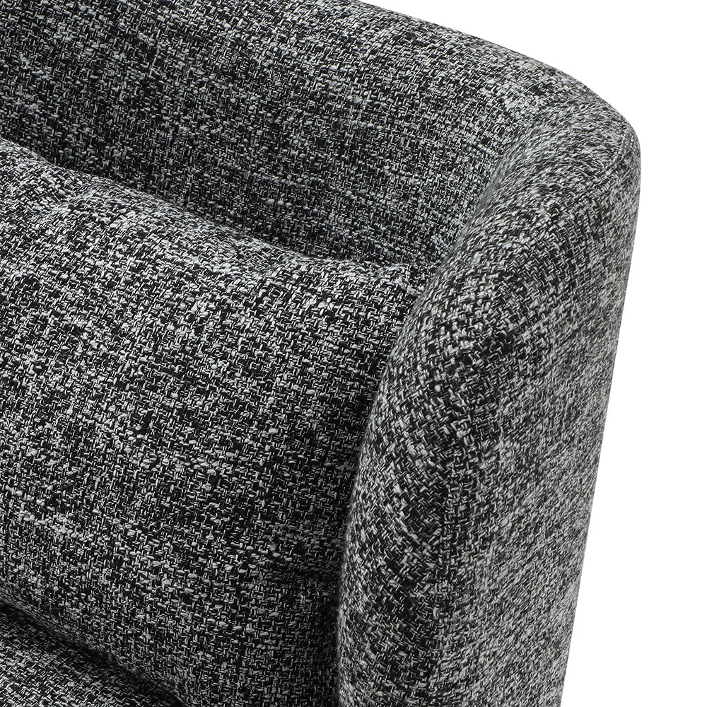 Modern SASHA Lounge Chair in Black - Stylish & Comfortable Accent Chair for Living Room, Bedroom, or Office