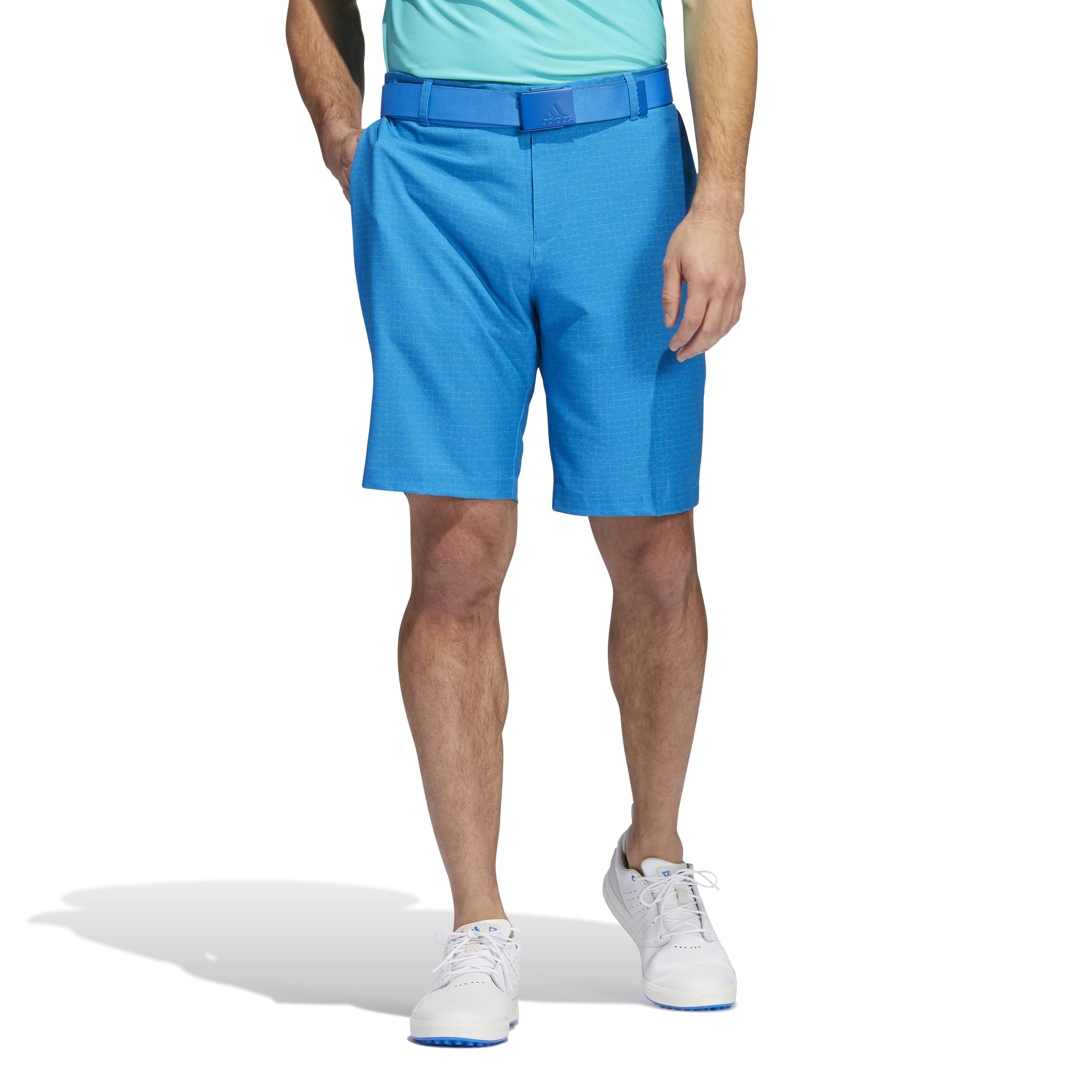 **Adidas Men's Abstract Print Golf Shorts - Lightweight & Breathable for Comfort on the Course | Perfect for Golf, Casual Wear & Outdoor Activities**