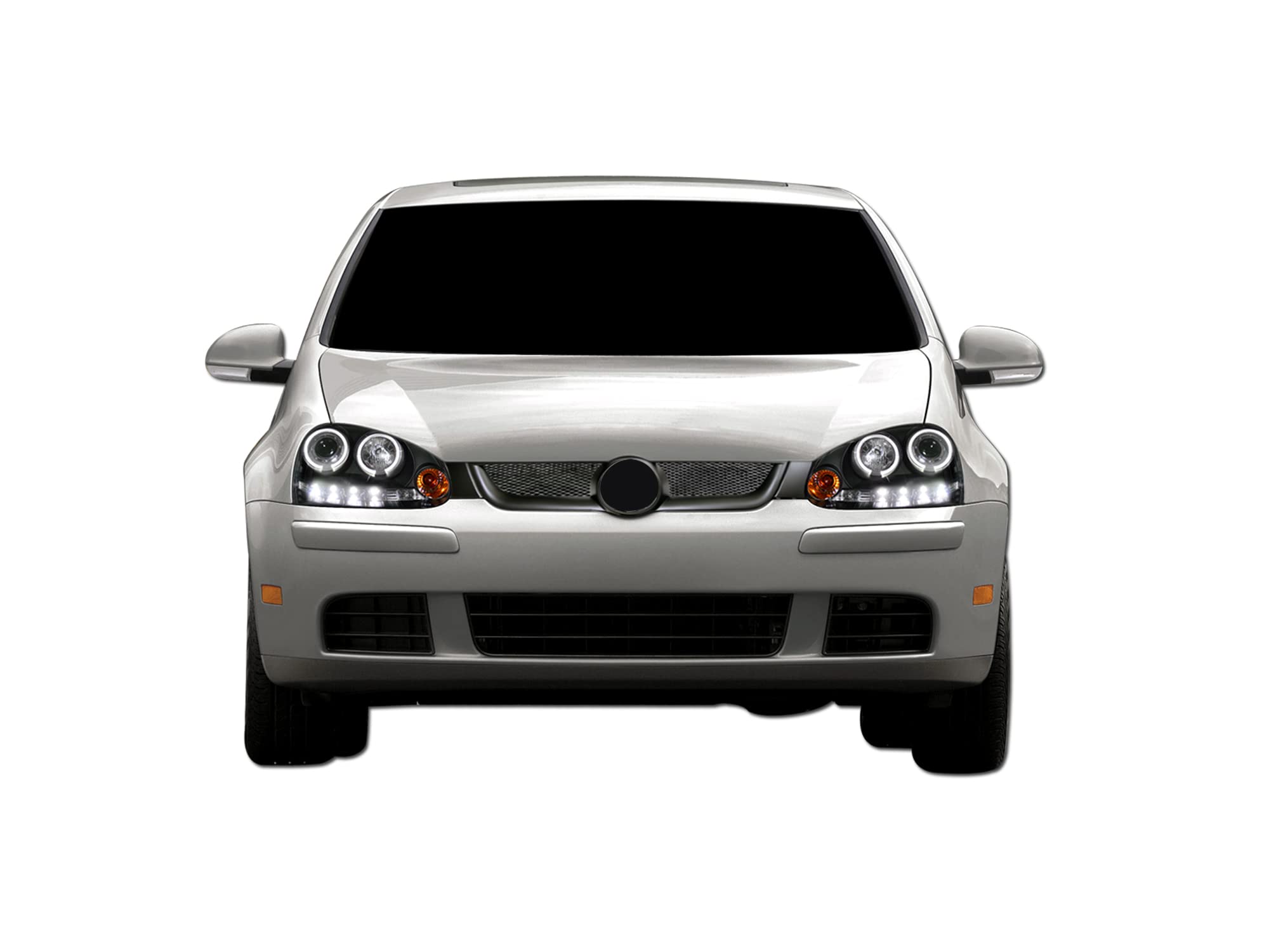 Armordillo USA 7165403 Mesh Front Grill Grille - Matte Black Compatible with 2006-2009 Volkswagen Rabbit | Upgrade Your Car's Style for Street Racing & Car Shows