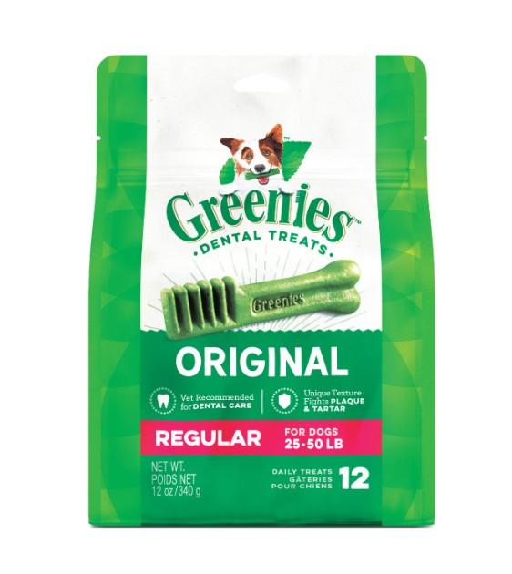 Greenies Original Dental Dog Chews - Natural Teeth Cleaning Treats for Small, Medium & Large Dogs - Freshens Breath & Reduces Tartar - Perfect for Daily Oral Care & Training Rewards