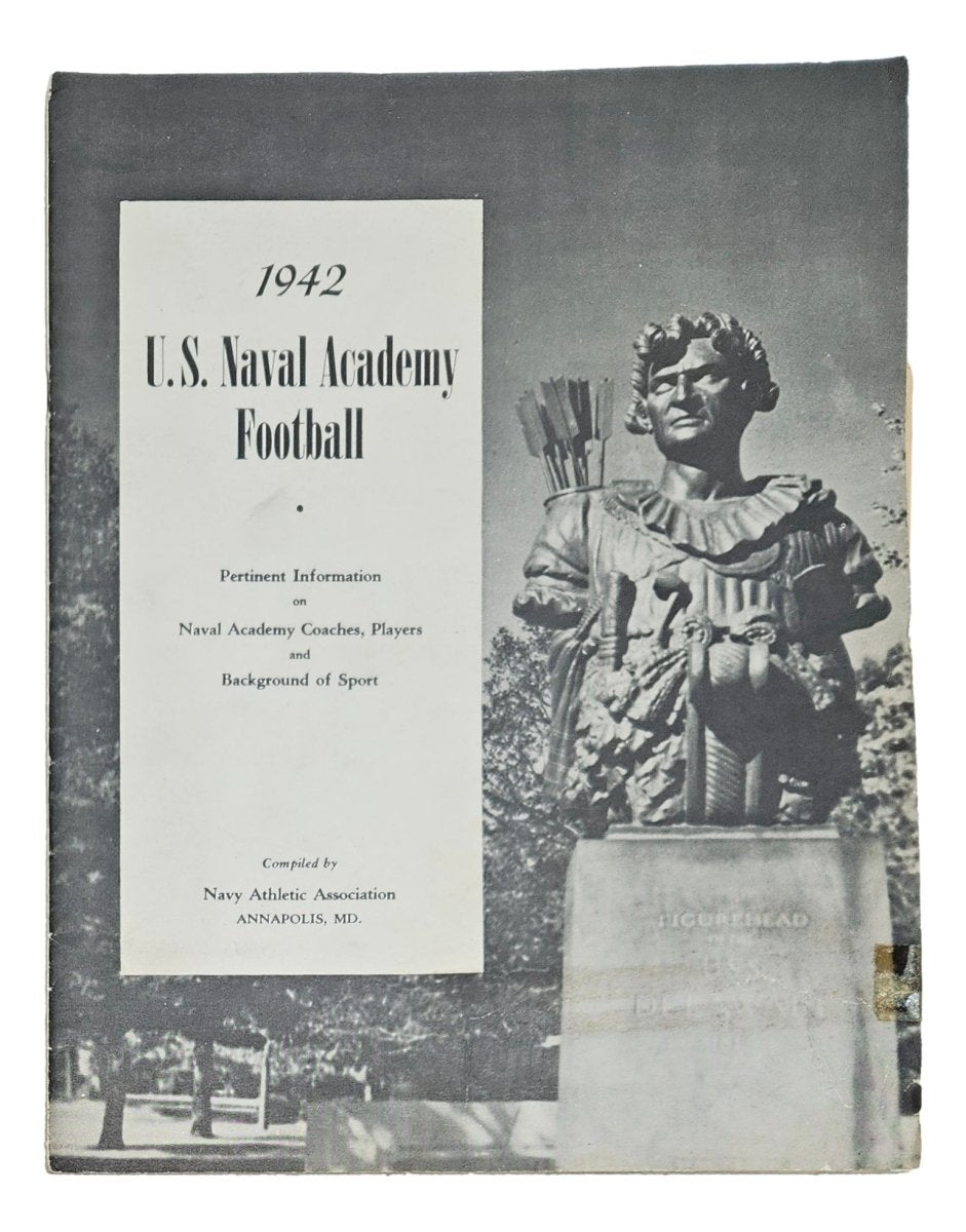 1942 US Naval Academy Football Program - Vintage Collectible Memorabilia for Sports Fans & History Enthusiasts | Perfect for Display, Gifts, and Sports Memorabilia Collections