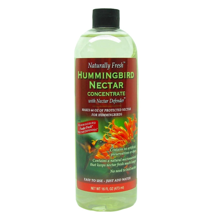 Naturally Fresh Hummingbird Nectar Concentrate - 32oz Bottle | Sugar-Free Wild Bird Food | Attract Hummingbirds to Your Garden | Perfect for Bird Feeders & Outdoor Use