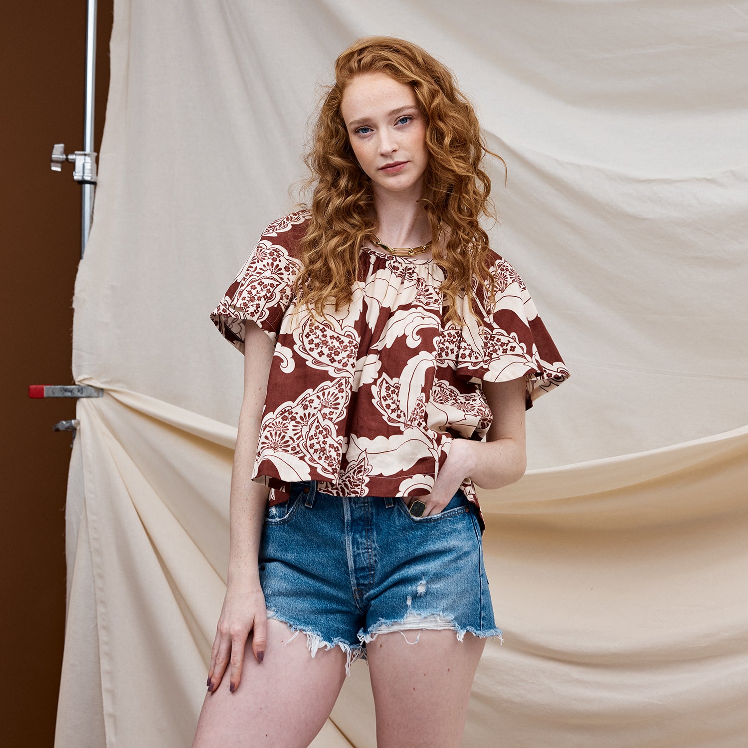 Lata Swing Blouse - Women's Flowy Boho Chic Top for Casual & Party Wear | Lightweight & Comfortable Summer Blouse | Perfect for Beach, Vacation & Date Nights