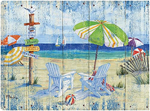 Beach Signs Adirondack Chairs - Distressed