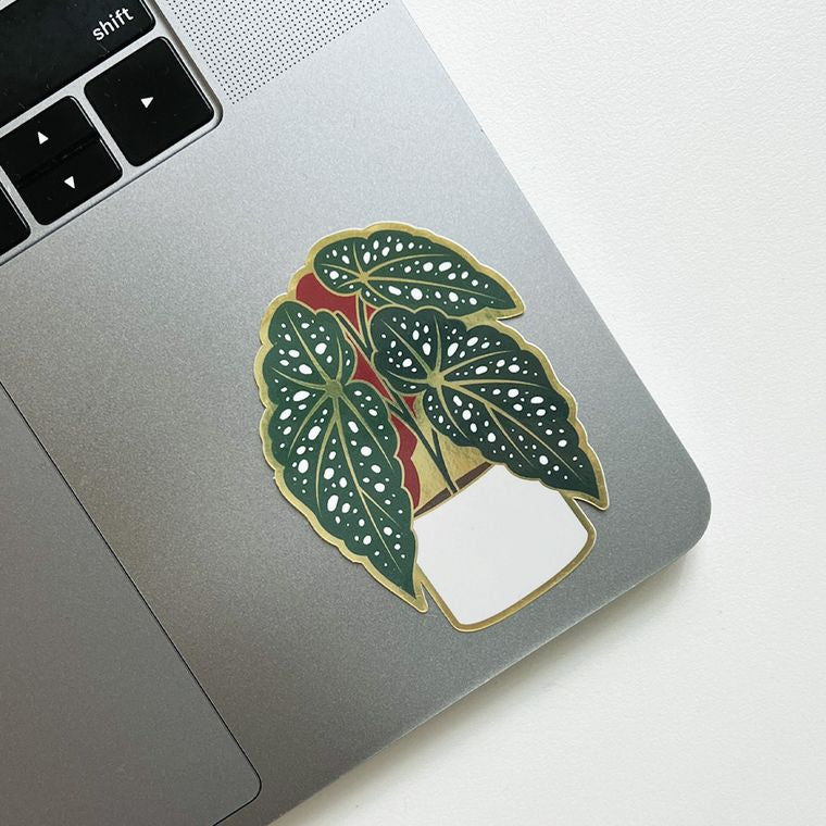 Beautiful Begonia Flower Stickers - Waterproof Vinyl Decals for Laptops, Scrapbooks & DIY Crafts - Perfect for Home Decor, Journals & Gift Wrapping