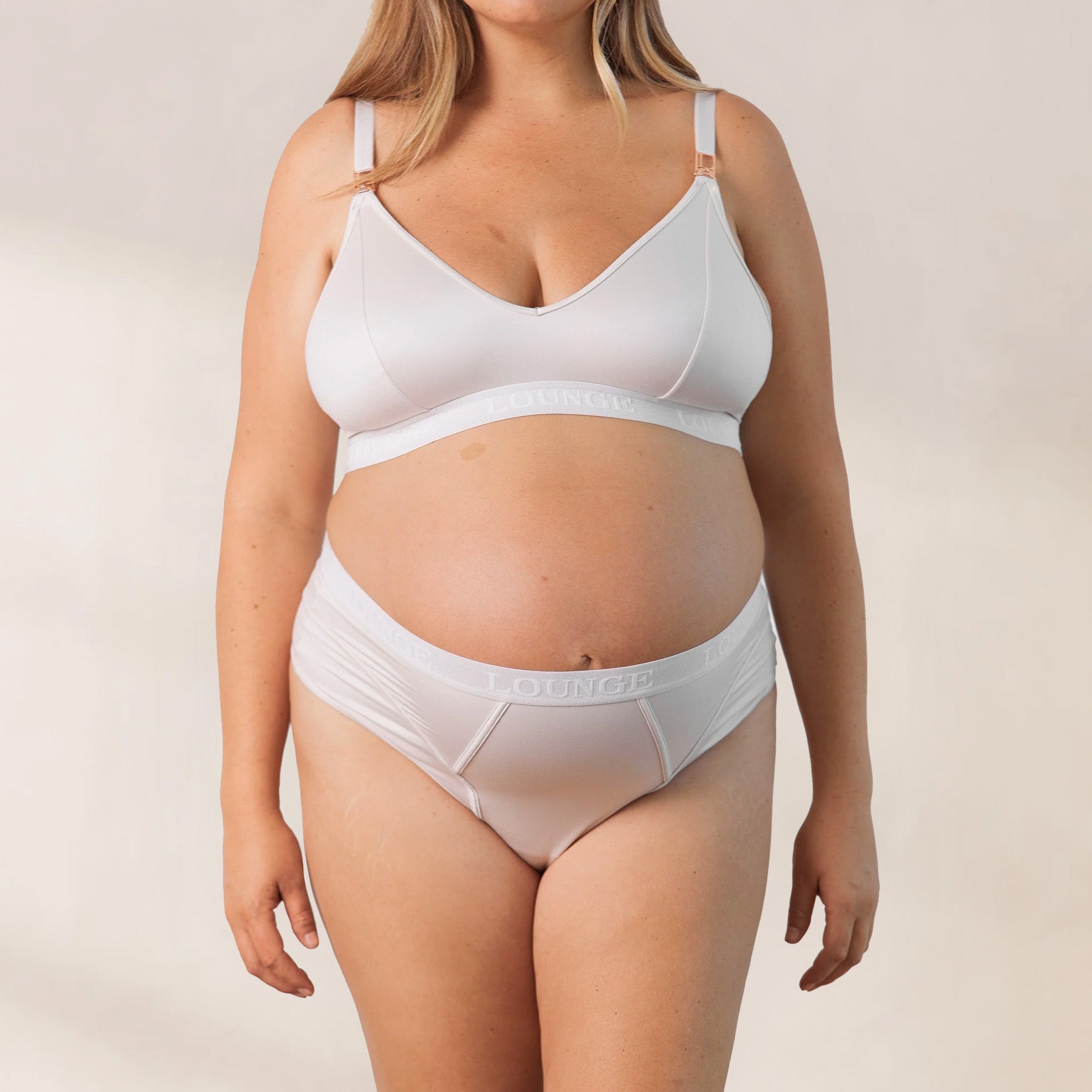 Nurture Nursing Bra - Comfortable & Supportive Maternity Bra for Breastfeeding Moms in Cream | Perfect for Daytime Wear & Night Nursing