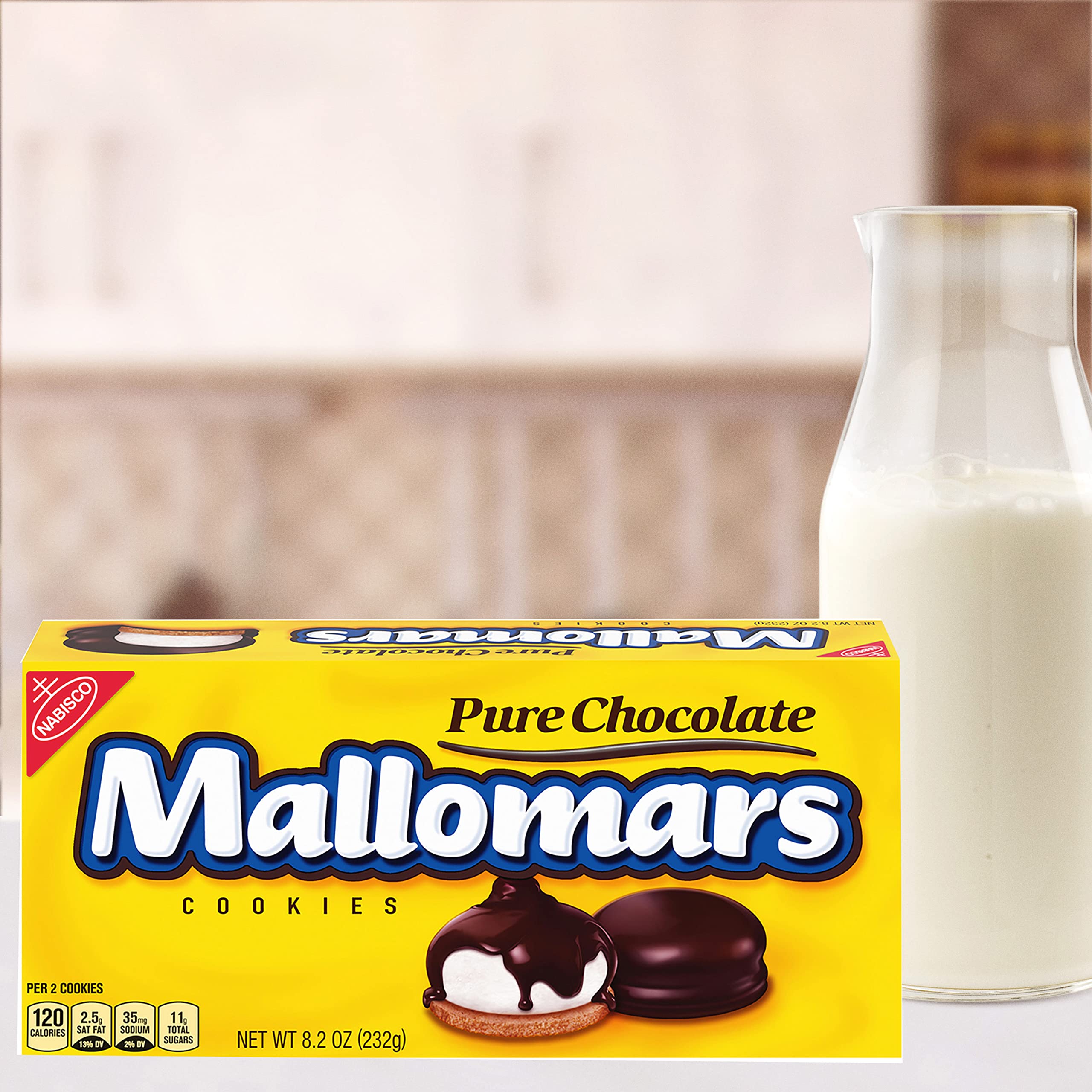 Mallomars Pure Chocolate Cookies - 12 Pack (8 oz Each) | Rich Cocoa Flavor | Perfect for Parties, Gifts & Snacking