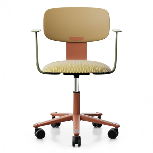 HÅG Tion 2140 Ergonomic Office Chair - Adjustable Height & Lumbar Support - Comfortable Mesh Back - Modern Blush Pink Design for Home & Office Workspaces
