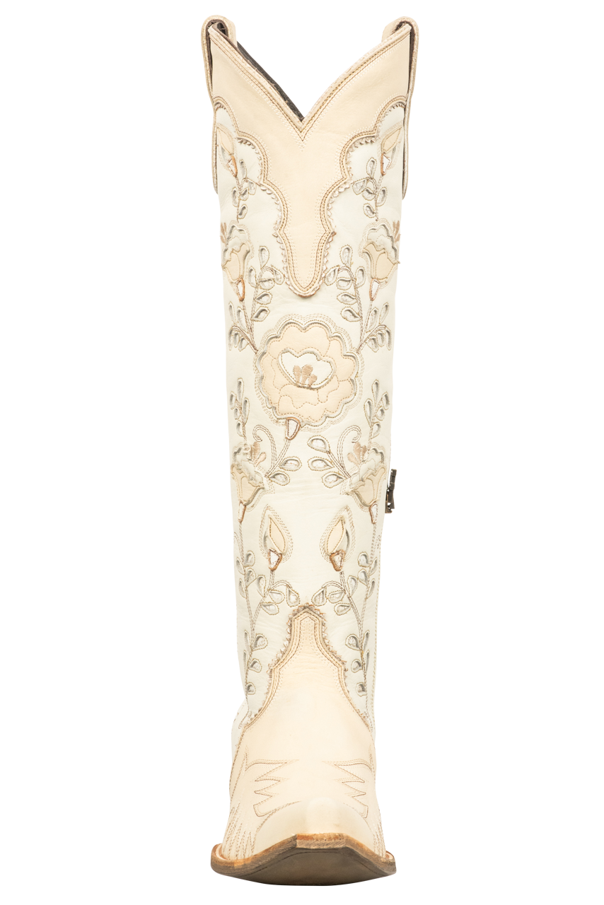 Old Gringo Double D Ranch Tenderfoot Tilly Western Cowgirl Boots in Bone - Perfect for Rodeo, Country Dancing & Western Fashion